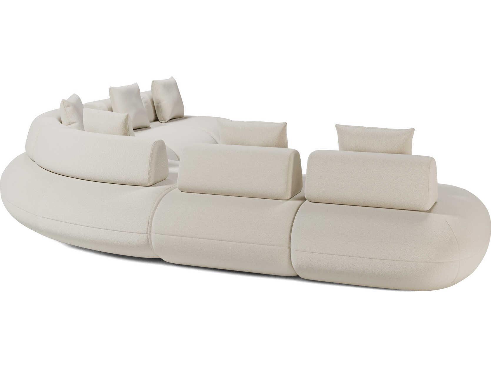 Luxcor Modluxe Ferrara Modular Sofa 05 in Vainilla Bouclet