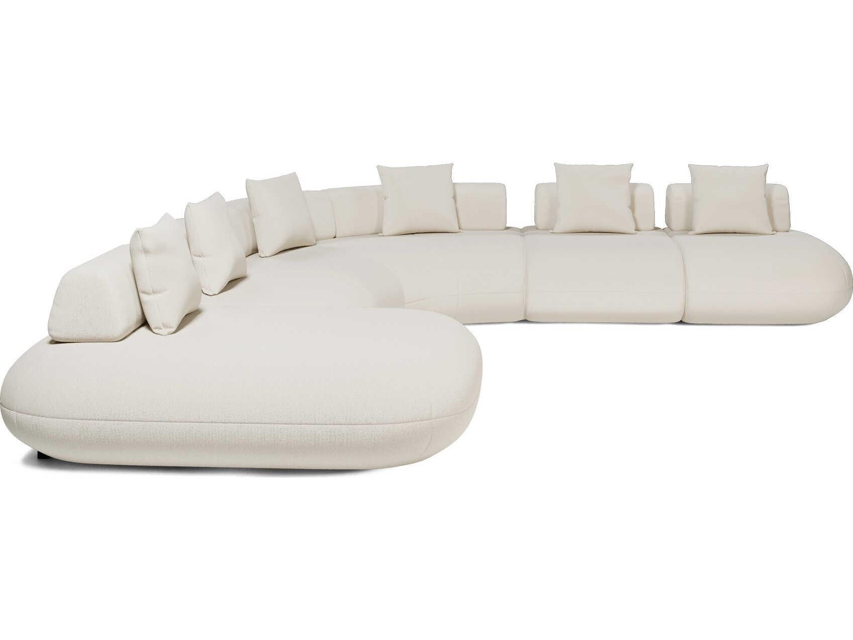 Luxcor Modluxe Ferrara Modular Sofa 06 in Vainilla Bouclet
