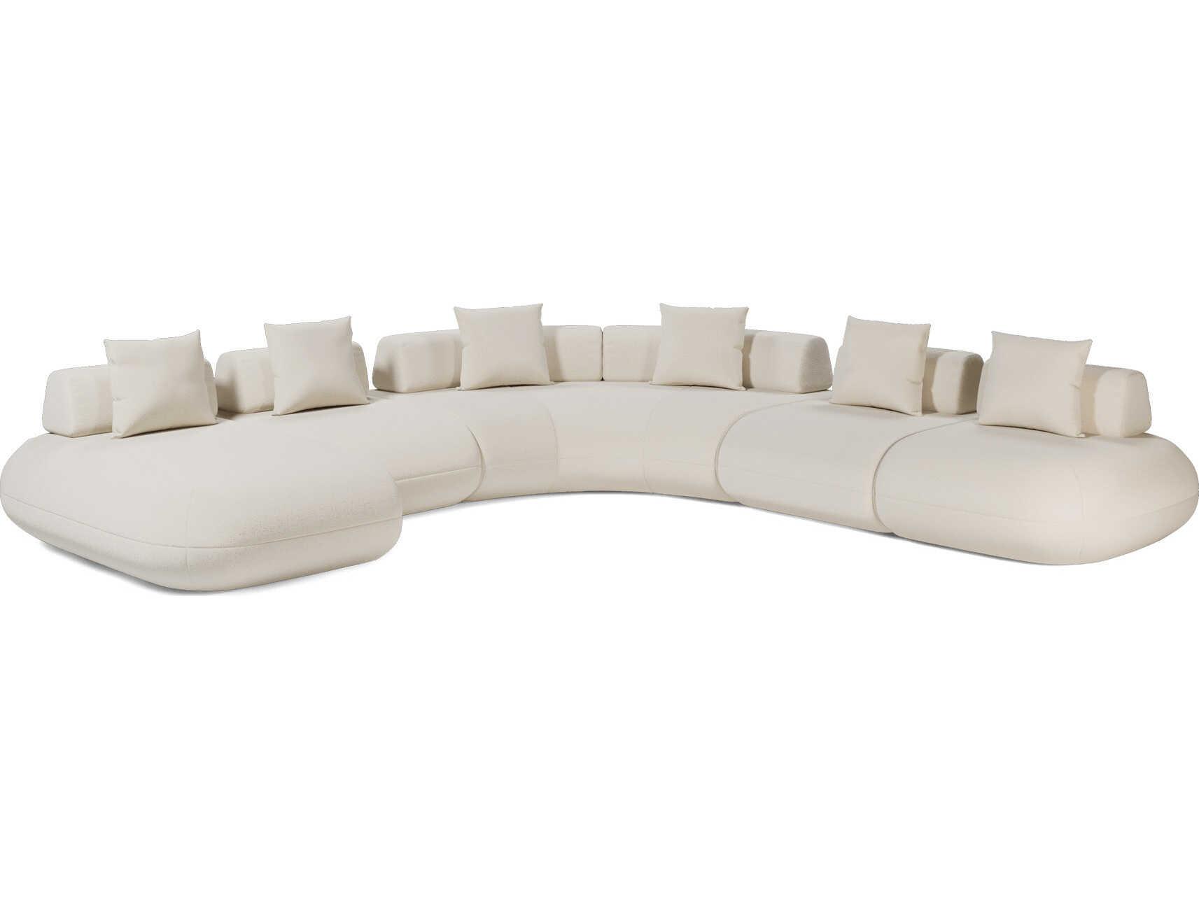 Luxcor Modluxe Ferrara Modular Sofa 06 in Vainilla Bouclet