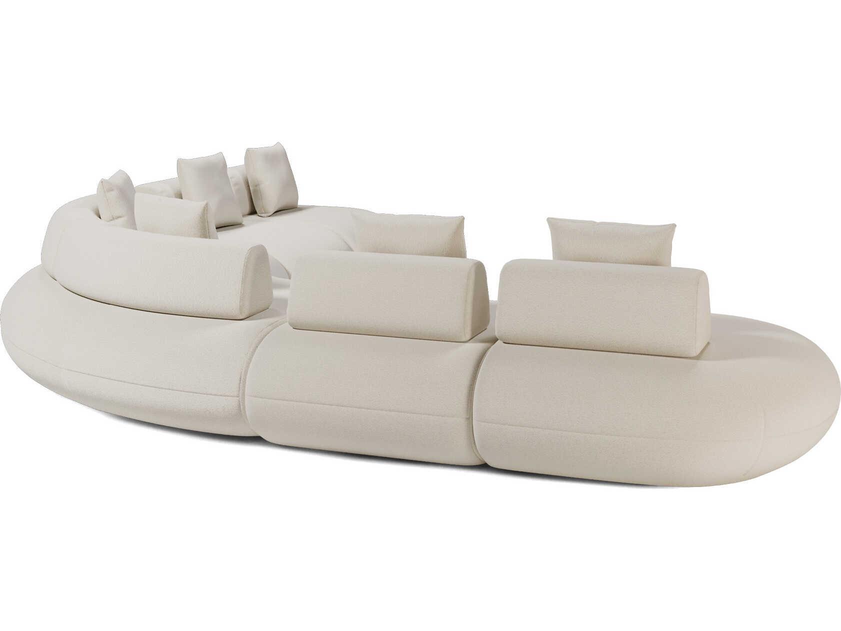 Luxcor Modluxe Ferrara Modular Sofa 07 in Vainilla Bouclet