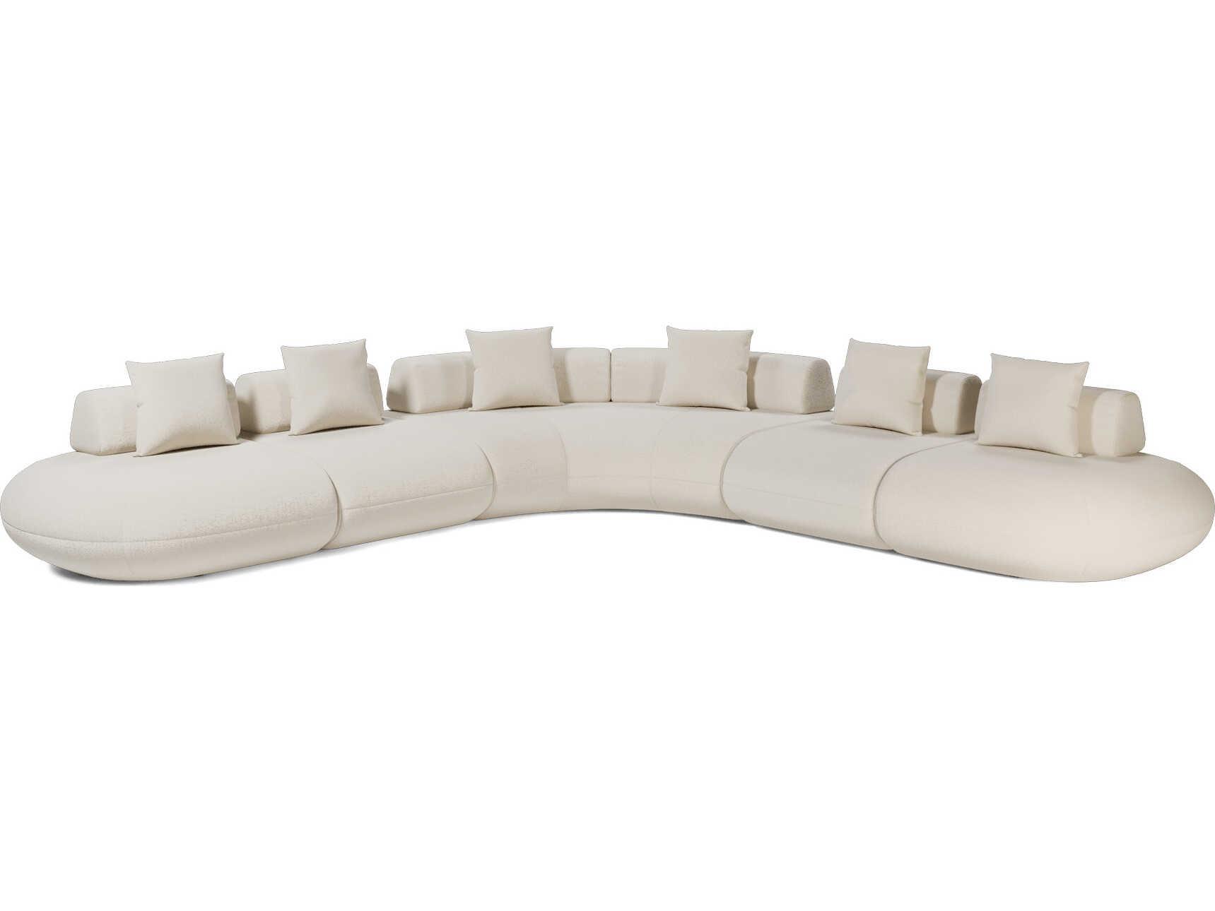Luxcor Modluxe Ferrara Modular Sofa 08 in Vainilla Bouclet