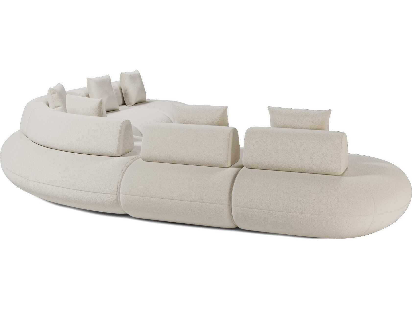 Luxcor Modluxe Ferrara Modular Sofa 08 in Vainilla Bouclet