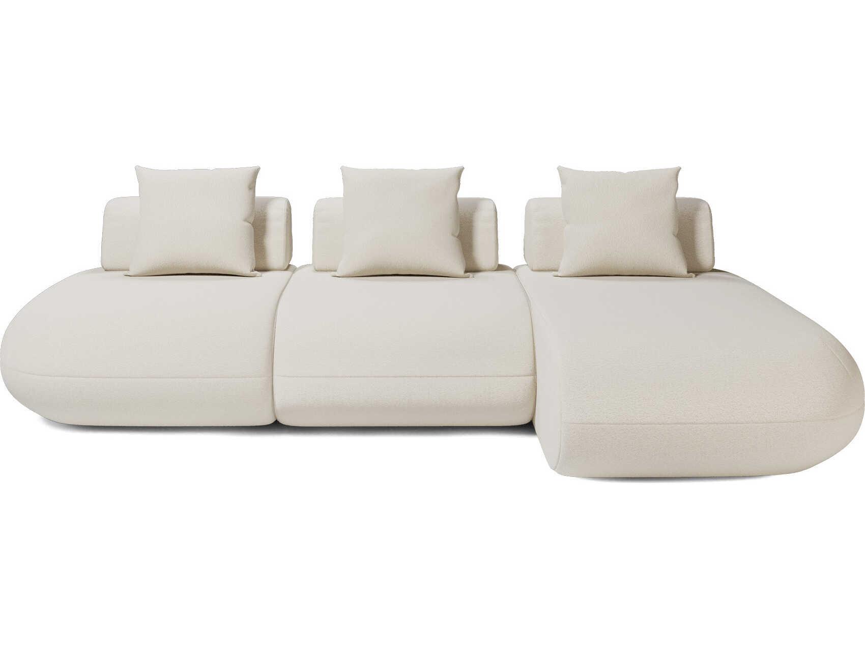 Luxcor Modluxe Ferrara Modular Sofa 09 in Vainilla Bouclet