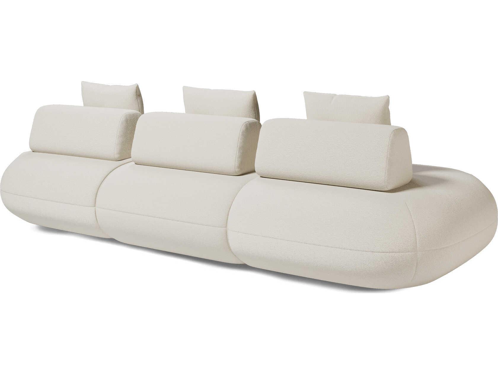 Luxcor Modluxe Ferrara Modular Sofa 09 in Vainilla Bouclet