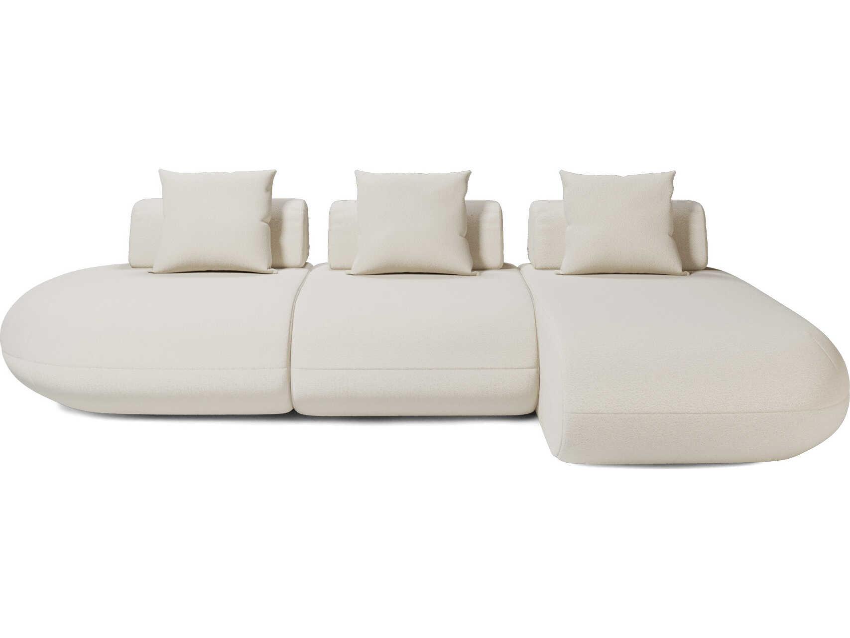 Luxcor Modluxe Ferrara Modular Sofa 10 in Vainilla Bouclet