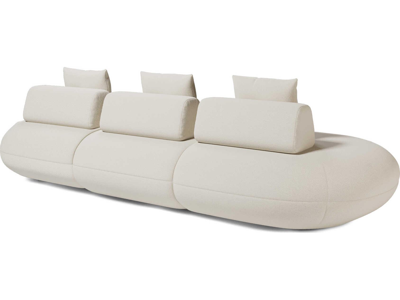 Luxcor Modluxe Ferrara Modular Sofa 10 in Vainilla Bouclet