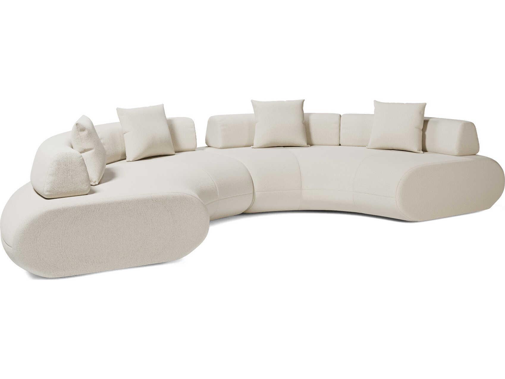 Luxcor Modluxe Ferrara Modular Sofa 11 in Vainilla Bouclet