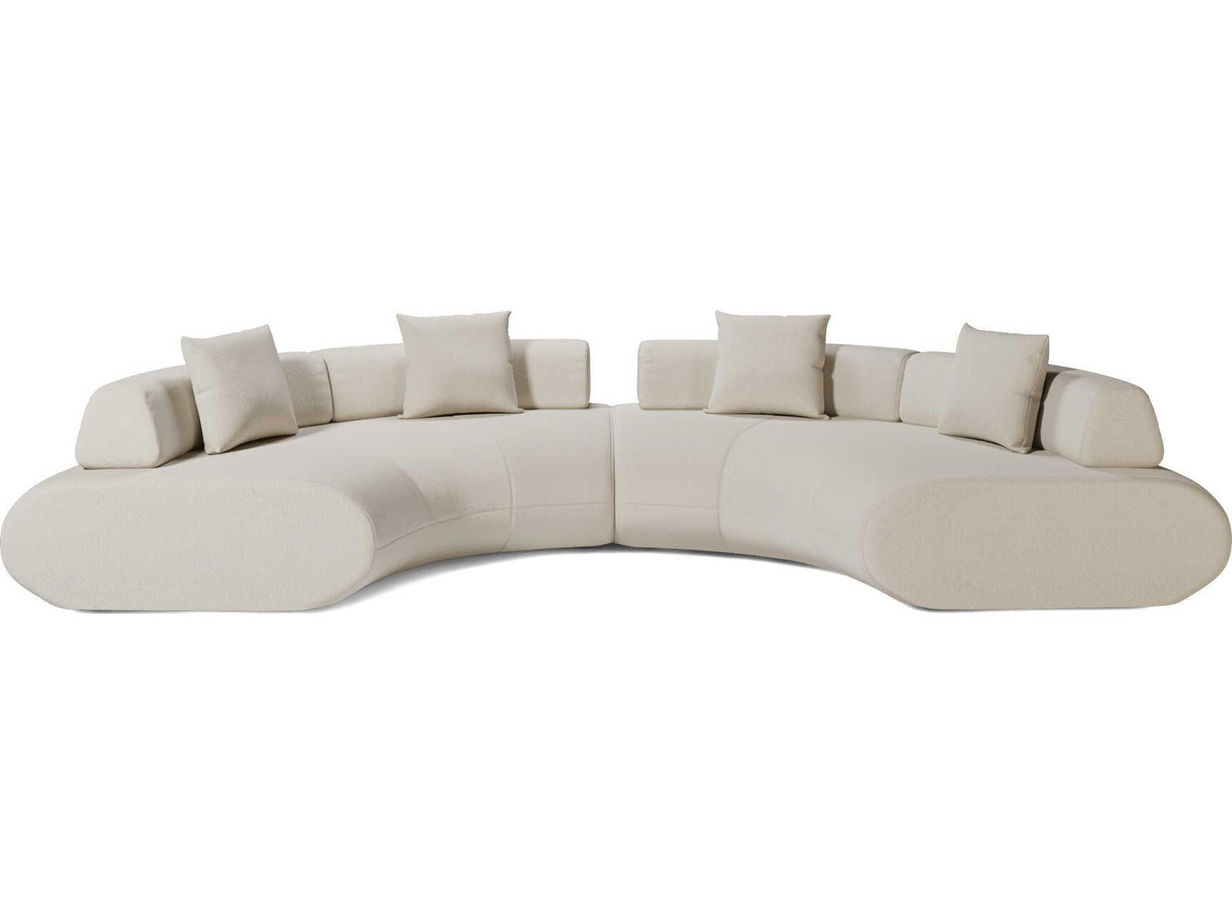 Luxcor Modluxe Ferrara Modular Sofa 11 in Vainilla Bouclet