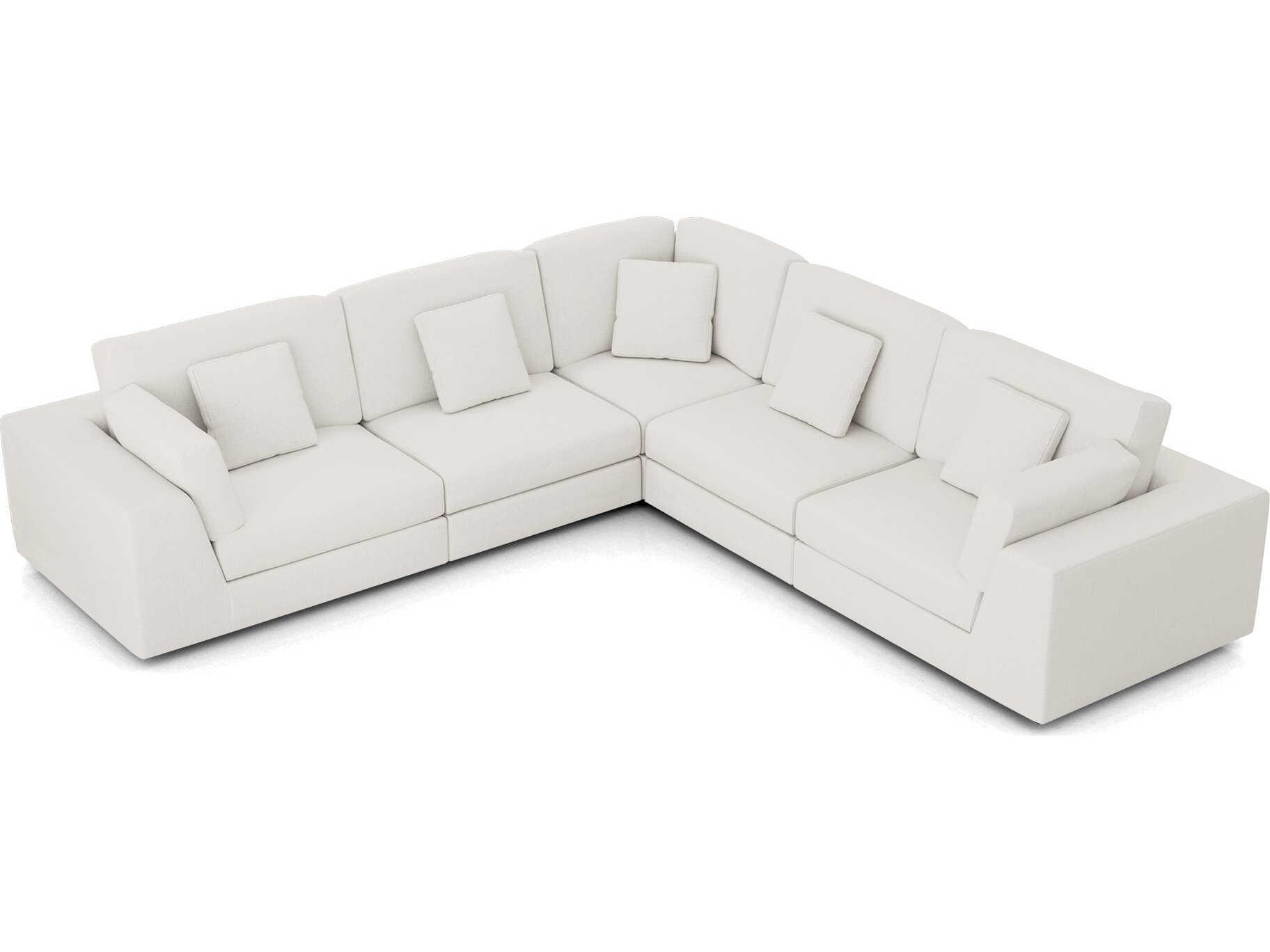 Luxcor Modluxe Vera Modular Sofa Set 01 in Chalk Fabric