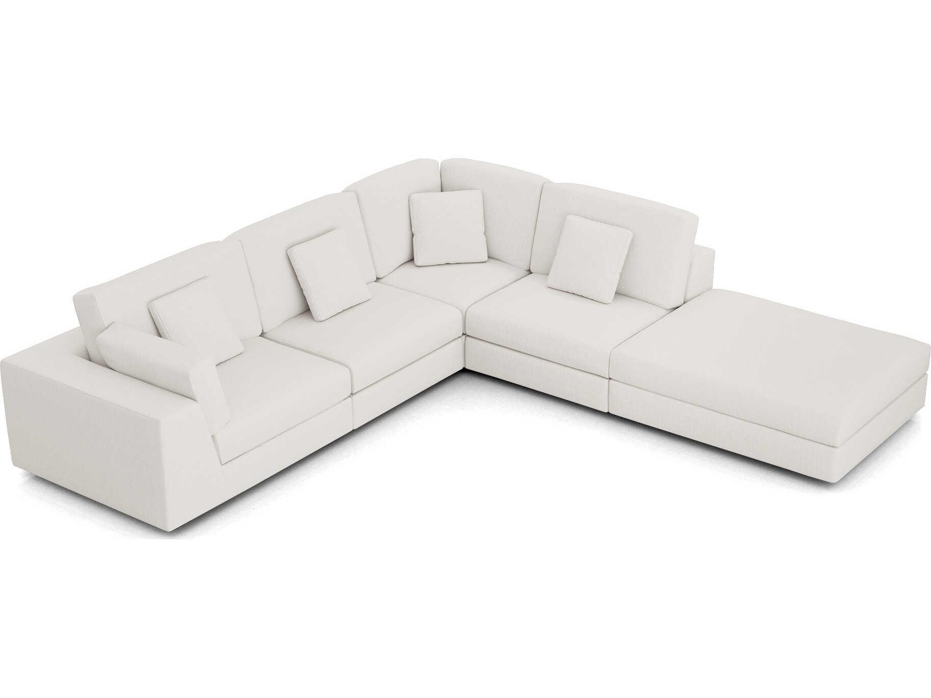 Luxcor Modluxe Vera Modular Sofa Set 02A in Chalk Fabric