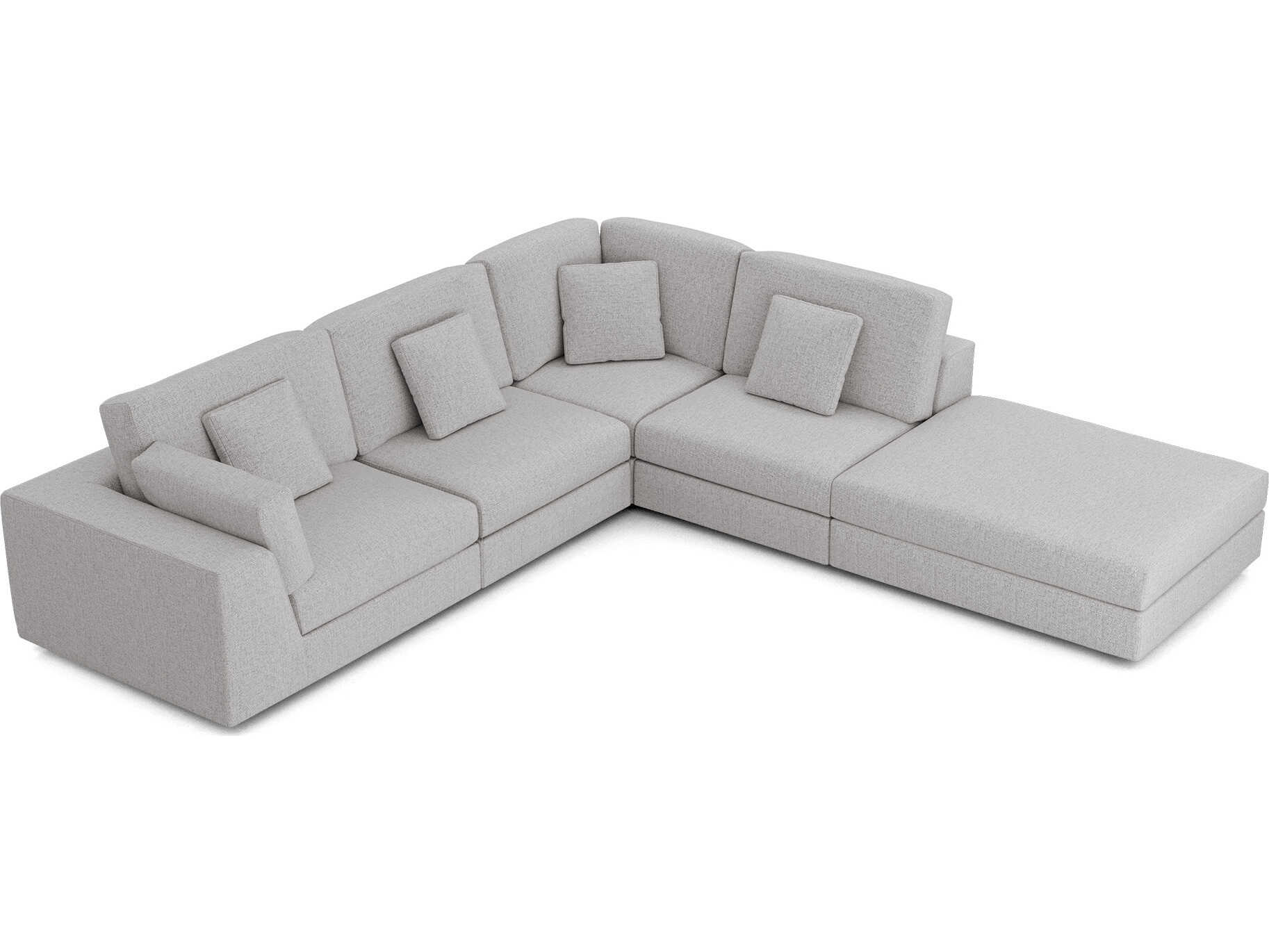 Luxcor Modluxe Vera Modular Sofa Set 02A in Gris Fabric