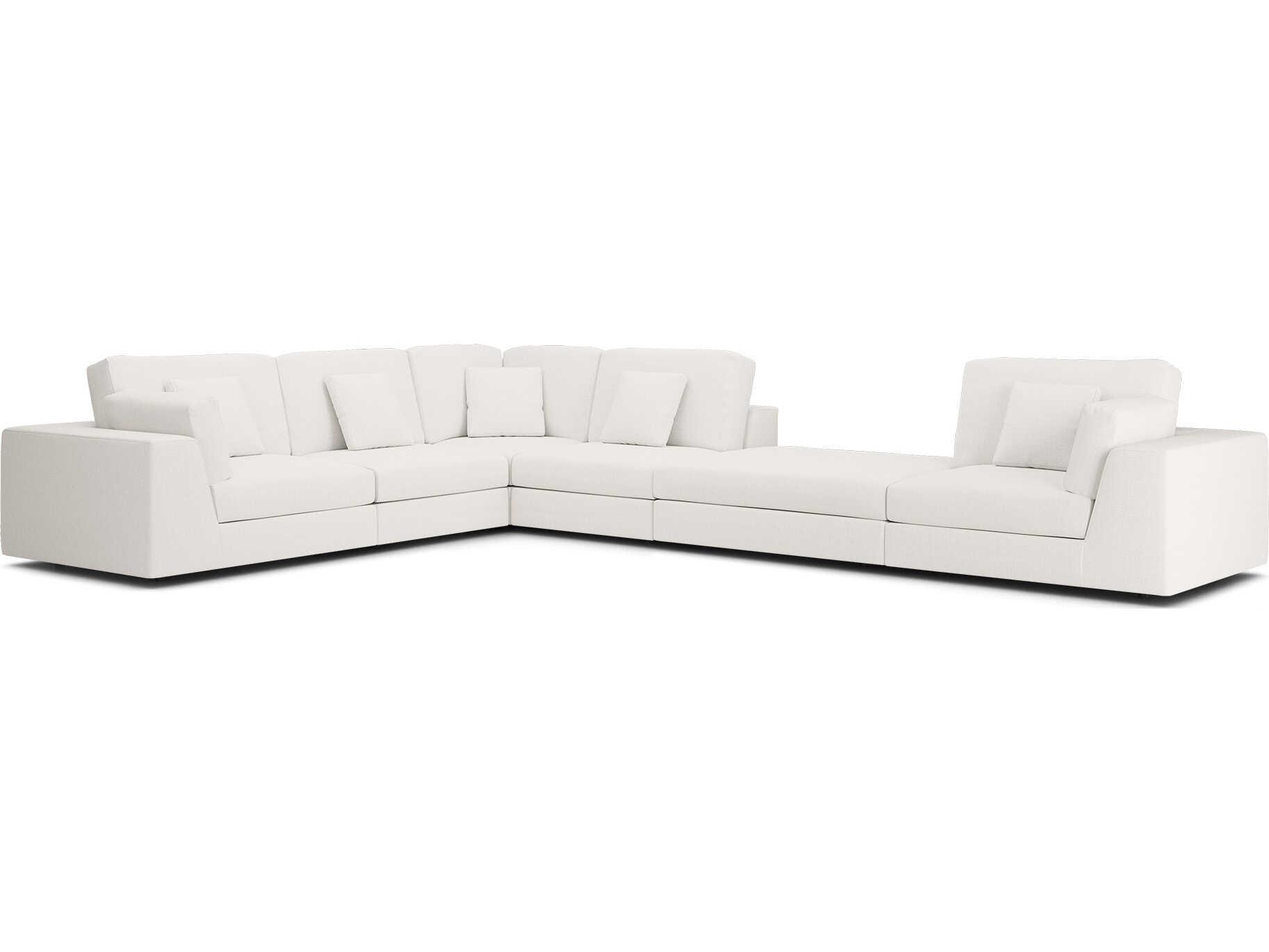Luxcor Modluxe Vera Modular Sofa Set 03 in Chalk Fabric