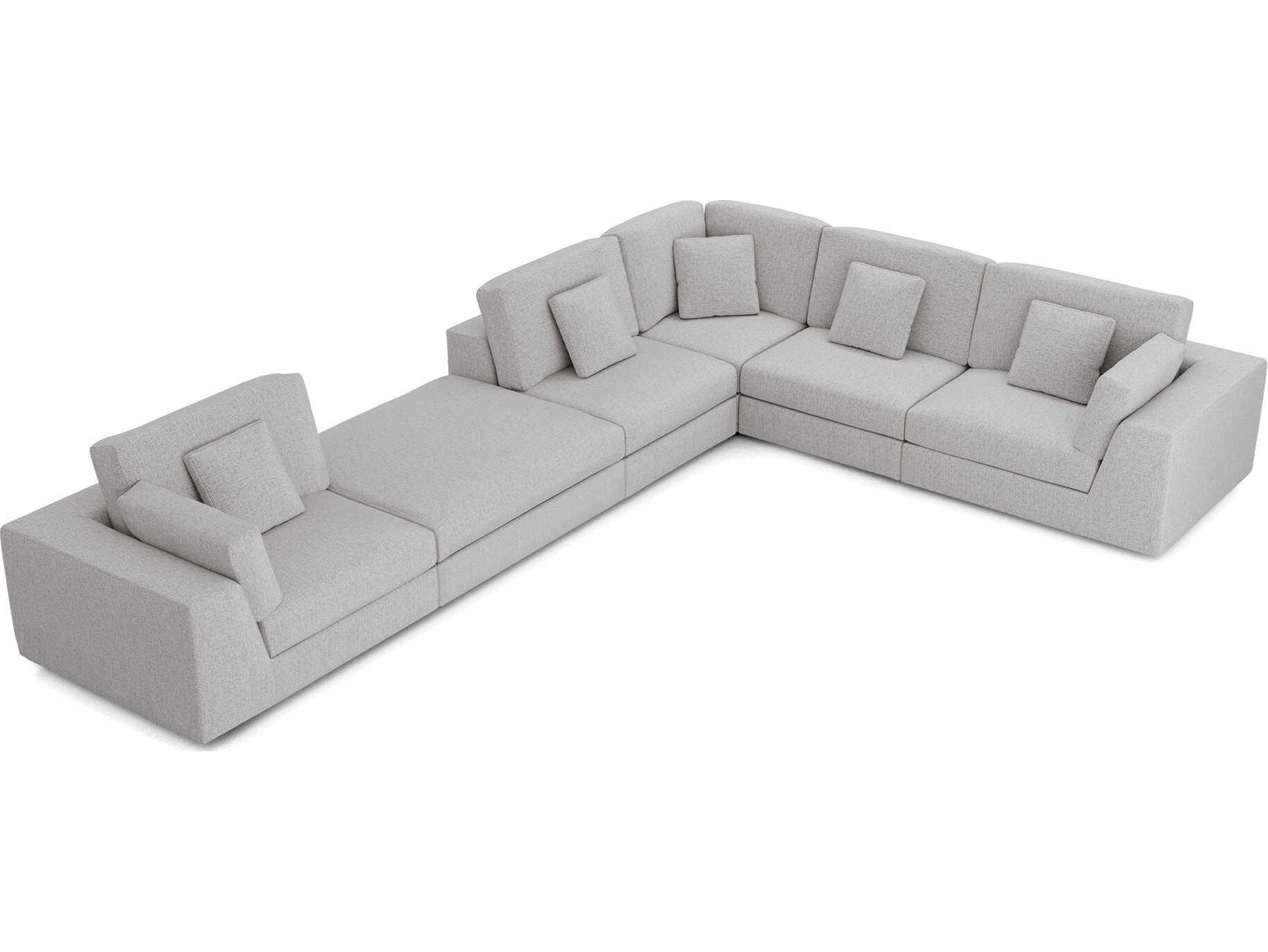 Luxcor Modluxe Vera Modular Sofa Set 03 in Gris Fabric