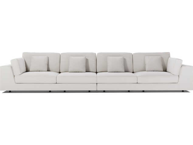 Luxcor Modluxe Vera Modular Sofa Set 04 in Chalk Fabric