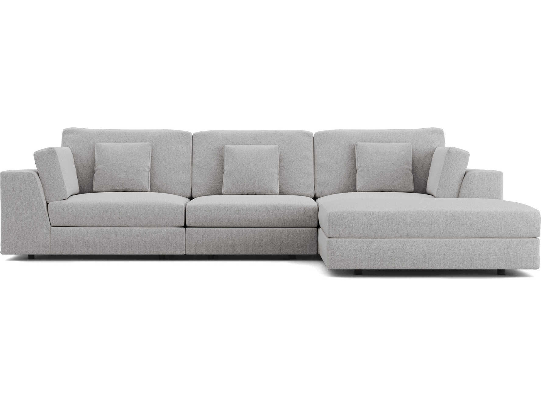 Luxcor Modluxe Vera Modular Sofa Set 06 in Gris Fabric