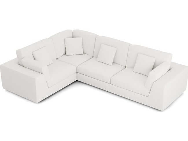 Luxcor Modluxe Vera Modular Sofa Set 07 in Chalk Fabric
