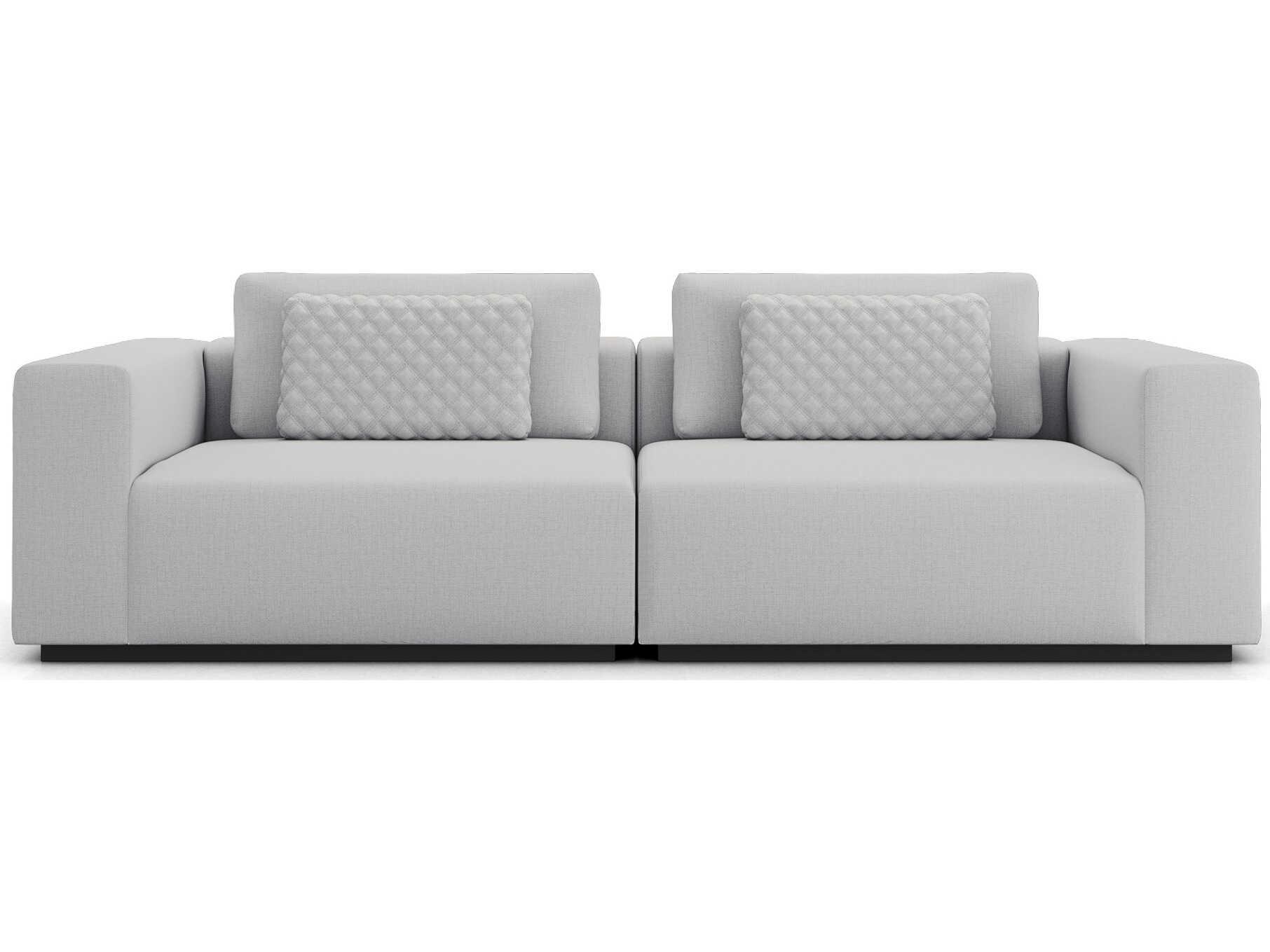 Luxcor Modluxe Siena Modular Sofa Set 01 in Gris Fabric