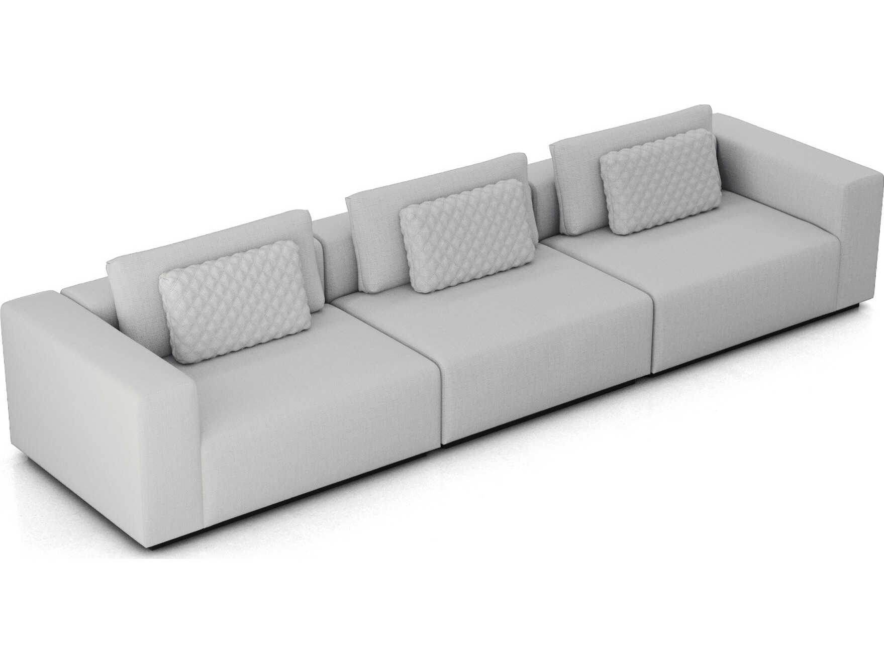 Luxcor Modluxe Siena Modular Sofa Set 02 in Gris Fabric