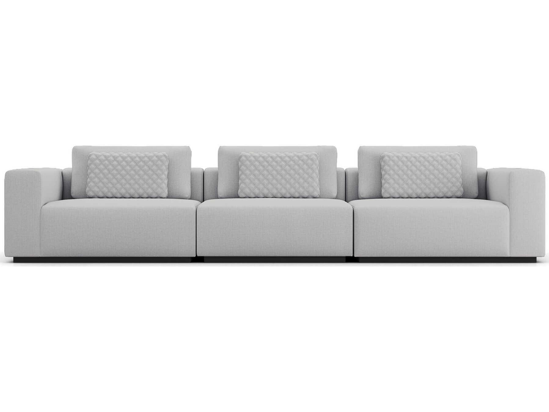 Luxcor Modluxe Siena Modular Sofa Set 02 in Gris Fabric