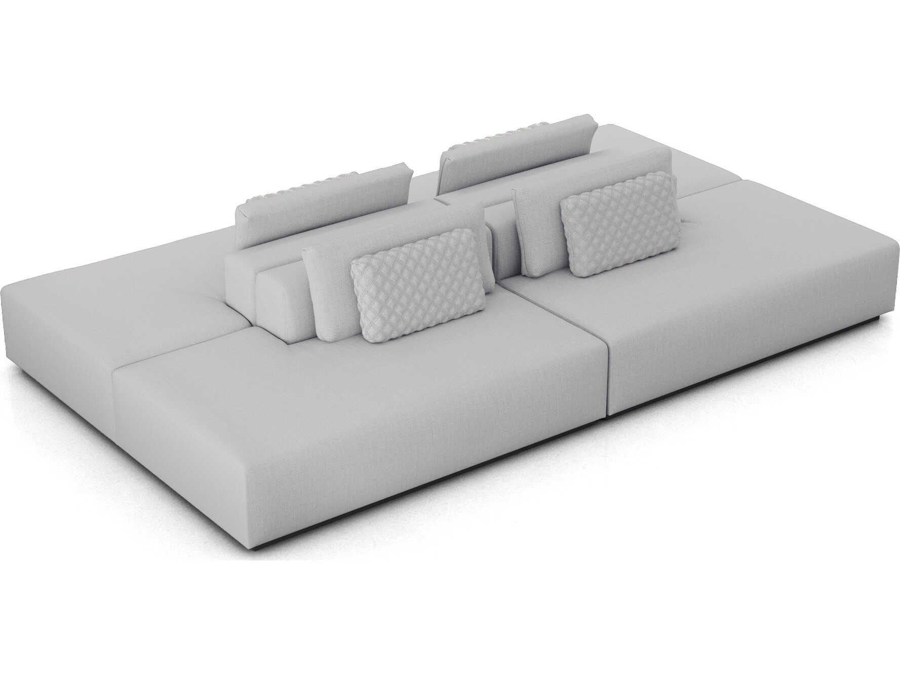 Luxcor Modluxe Siena Modular Sofa Set 05 in Gris Fabric