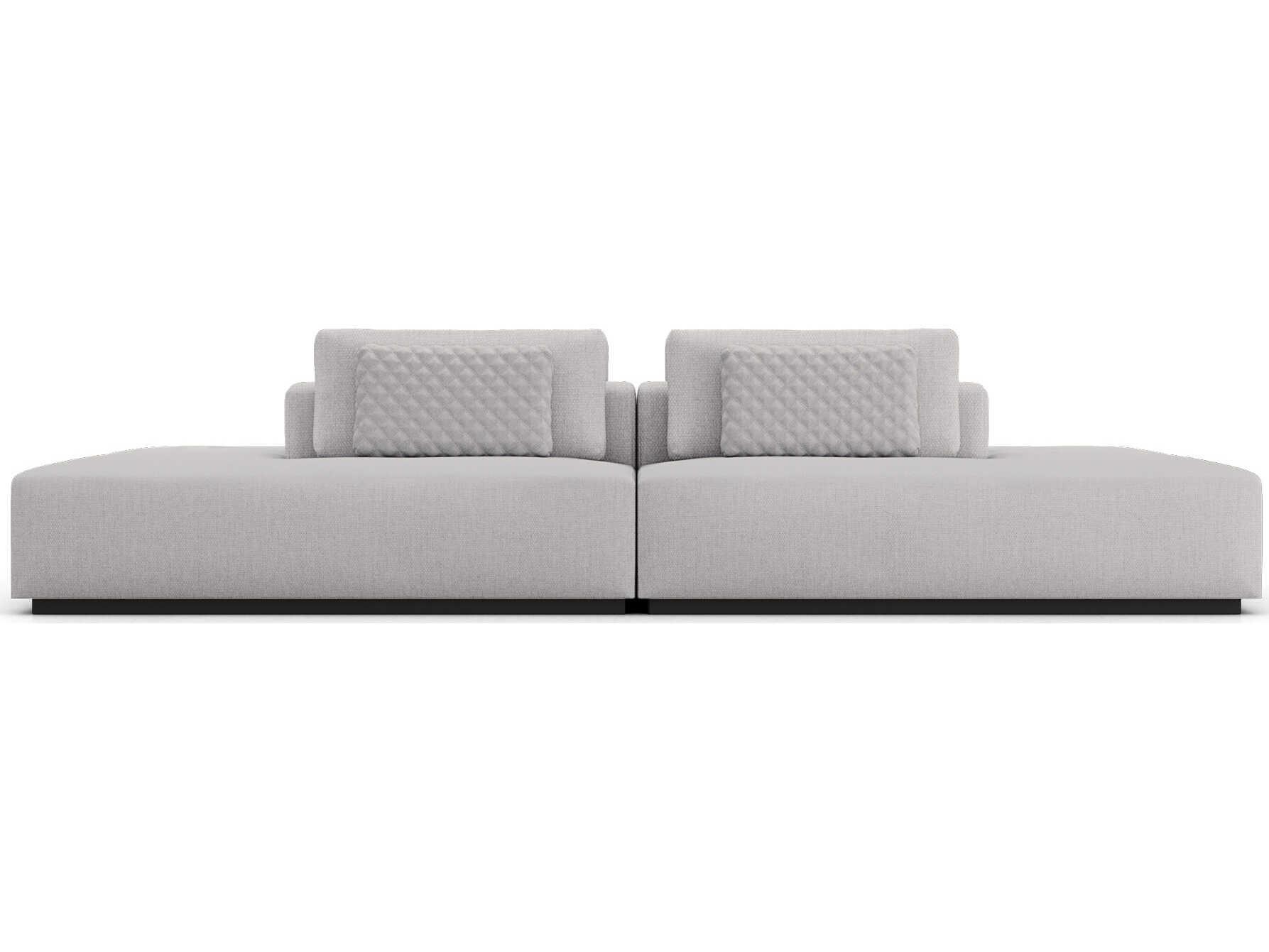 Luxcor Modluxe Siena Modular Sofa Set 05 in Gris Fabric
