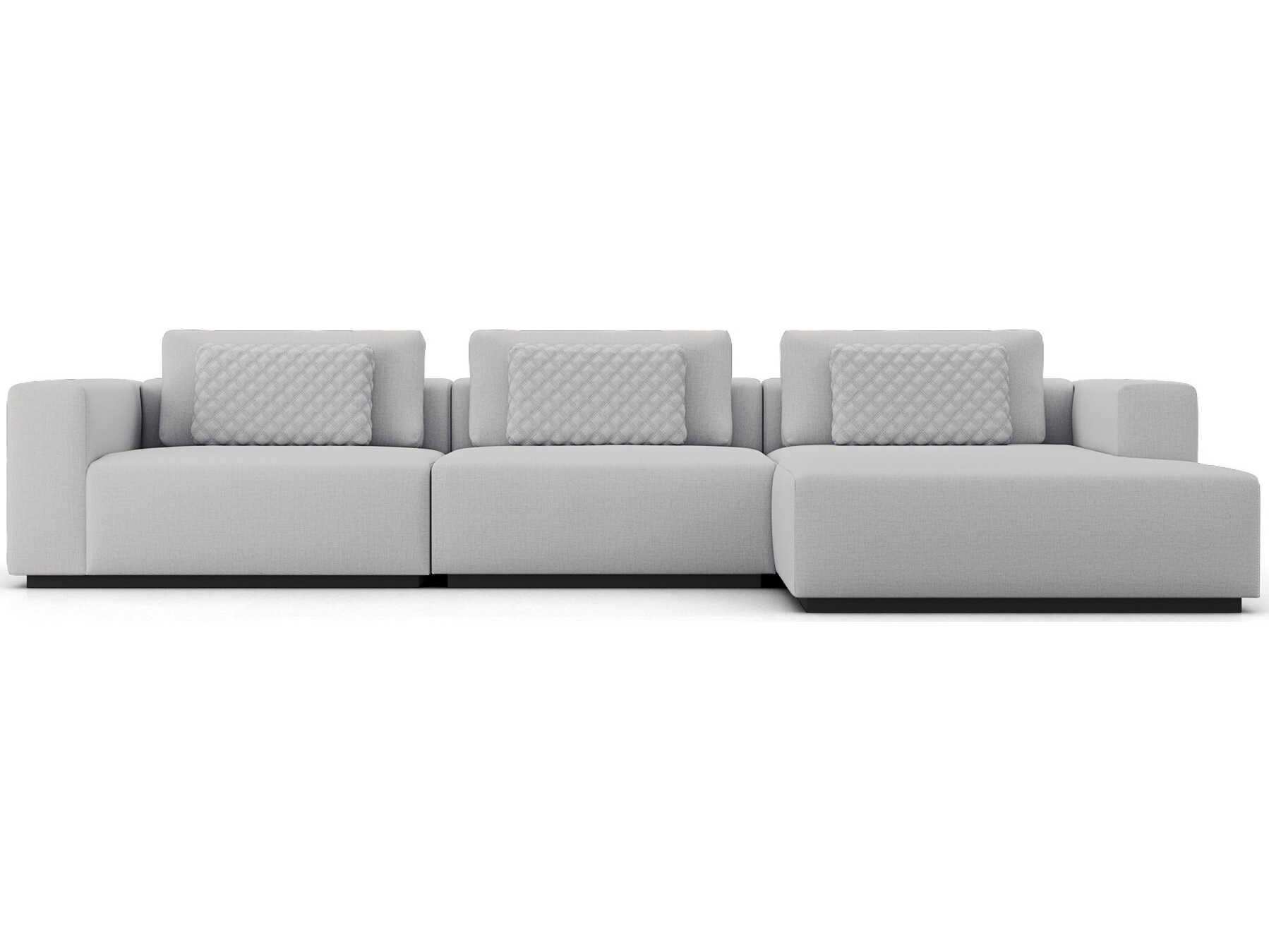 Luxcor Modluxe Siena Modular Sofa Set 07A in Gris Fabric