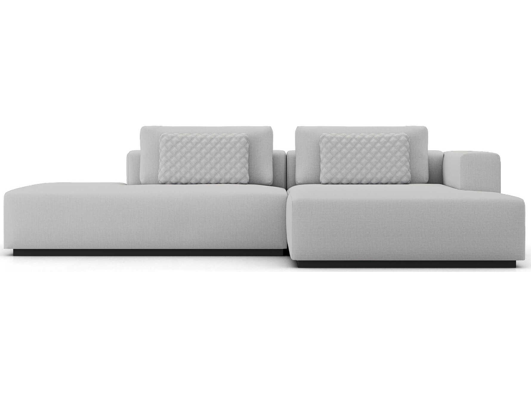 Luxcor Modluxe Siena Modular Sofa Set 08A in Gris Fabric