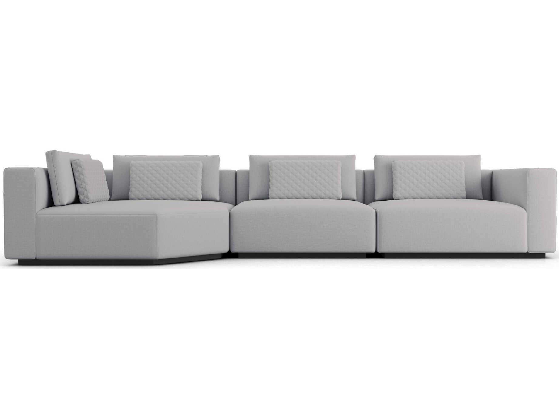 Luxcor Modluxe Siena Modular Sofa Set 25A in Gris Fabric