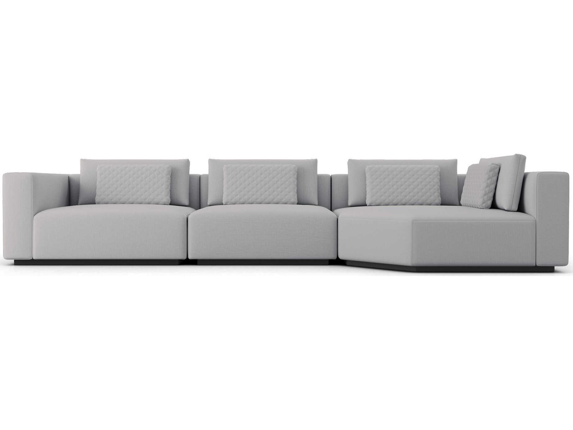 Luxcor Modluxe Siena Modular Sofa Set 25B in Gris Fabric
