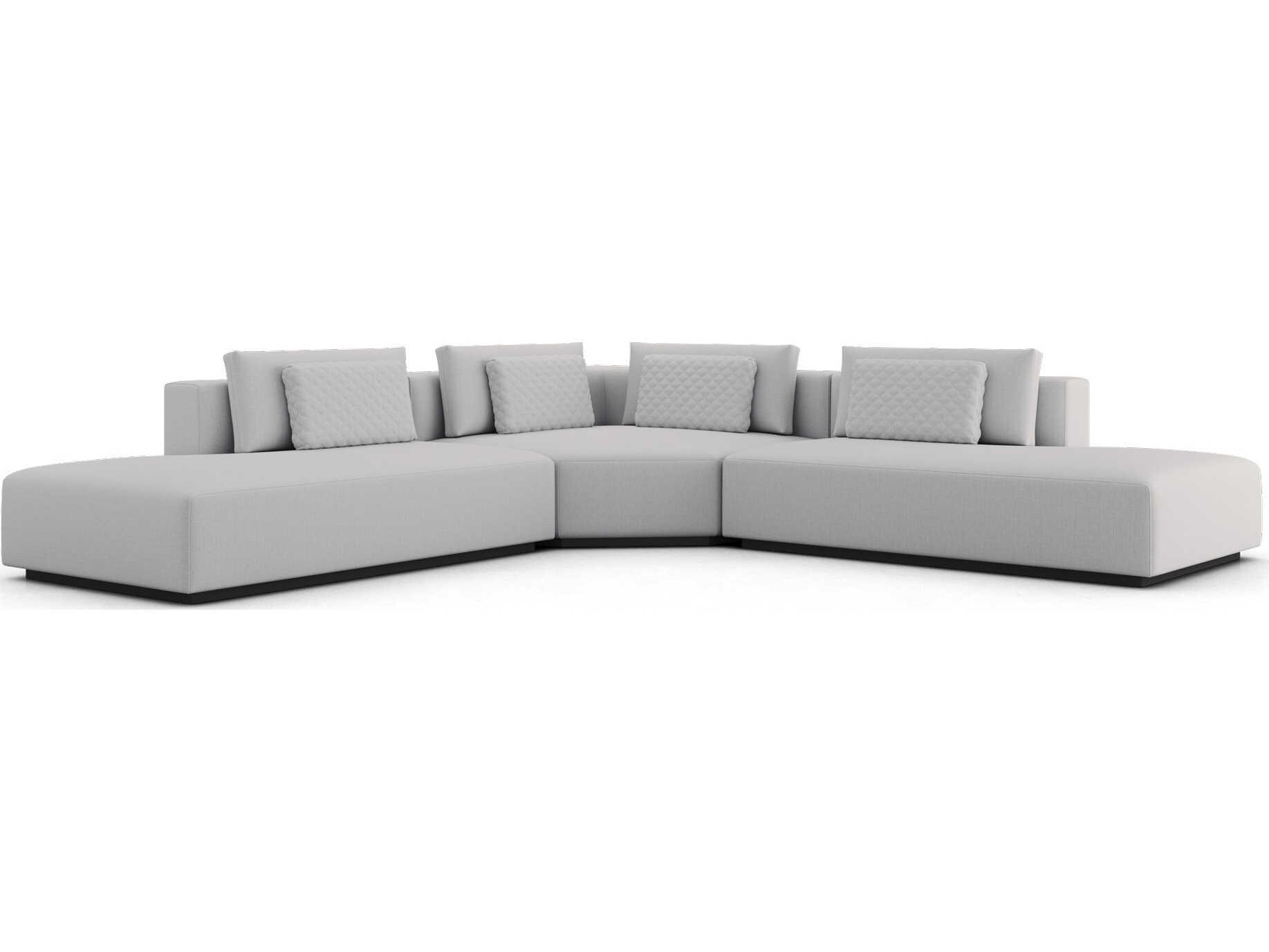 Luxcor Modluxe Siena Modular Sofa Set 27 in Gris Fabric