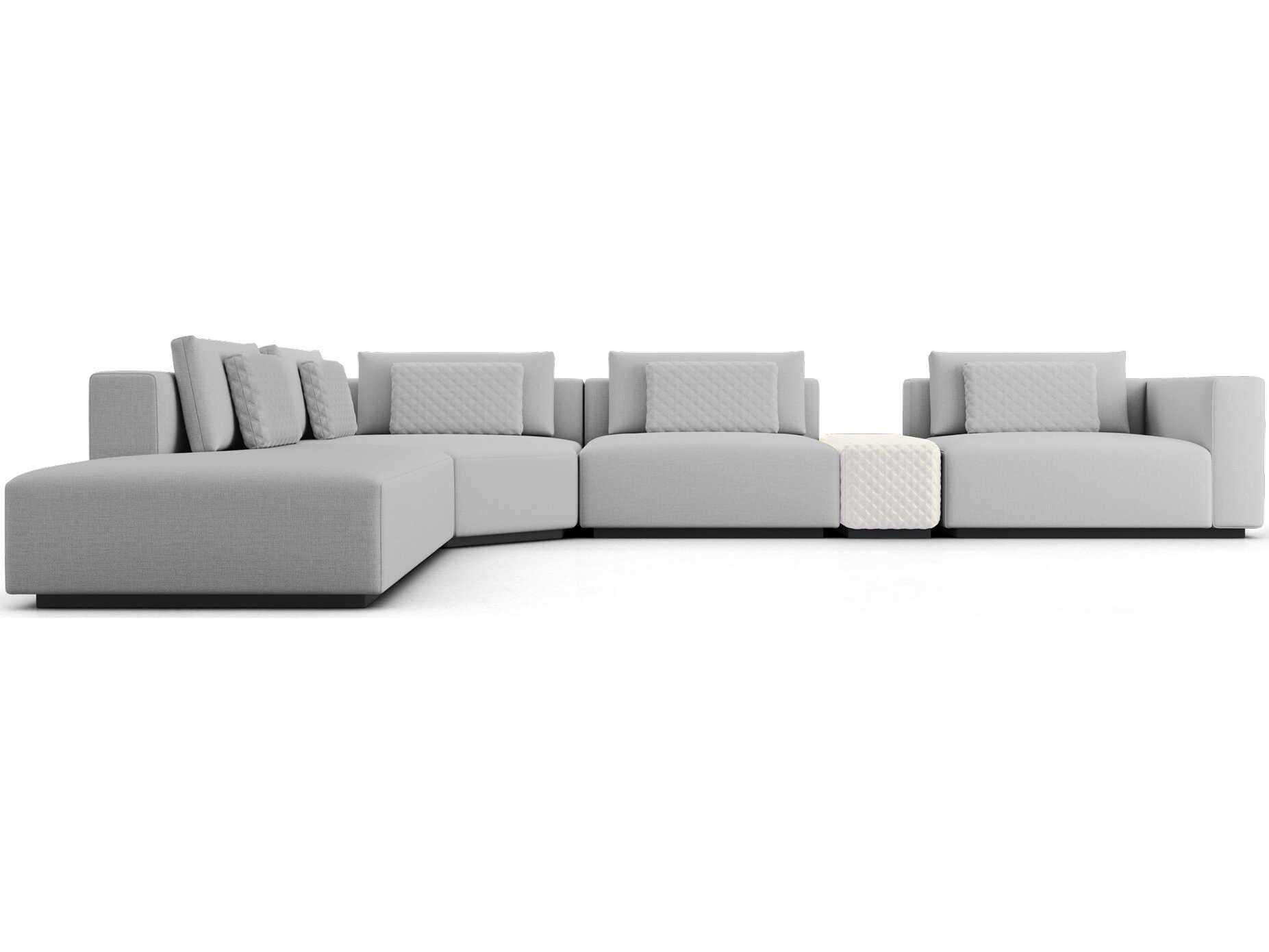 Luxcor Modluxe Siena Modular Sofa Set 30A in Gris Fabric