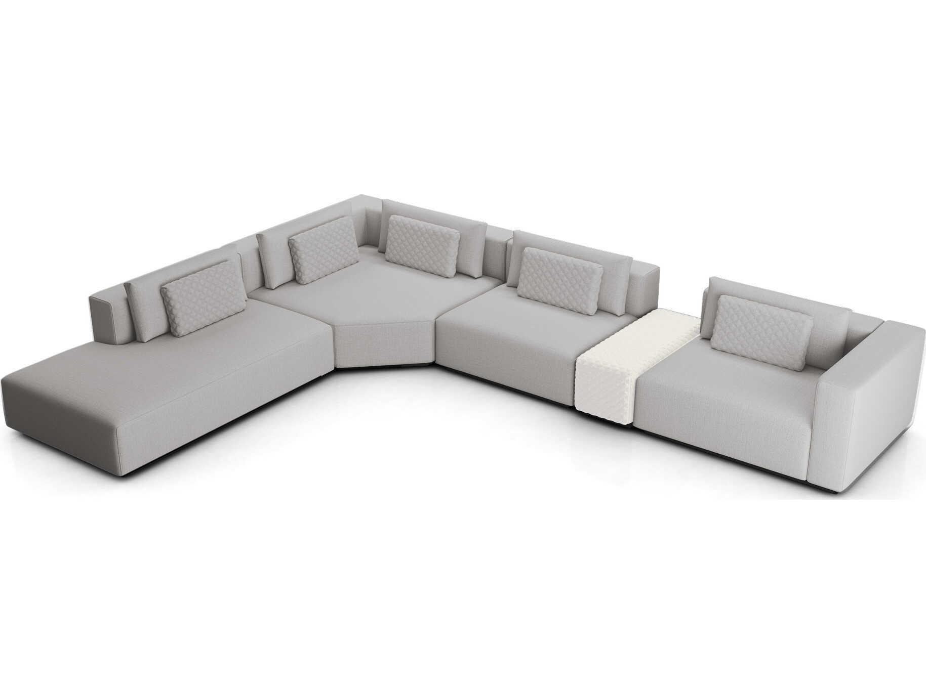 Luxcor Modluxe Siena Modular Sofa Set 30A in Gris Fabric