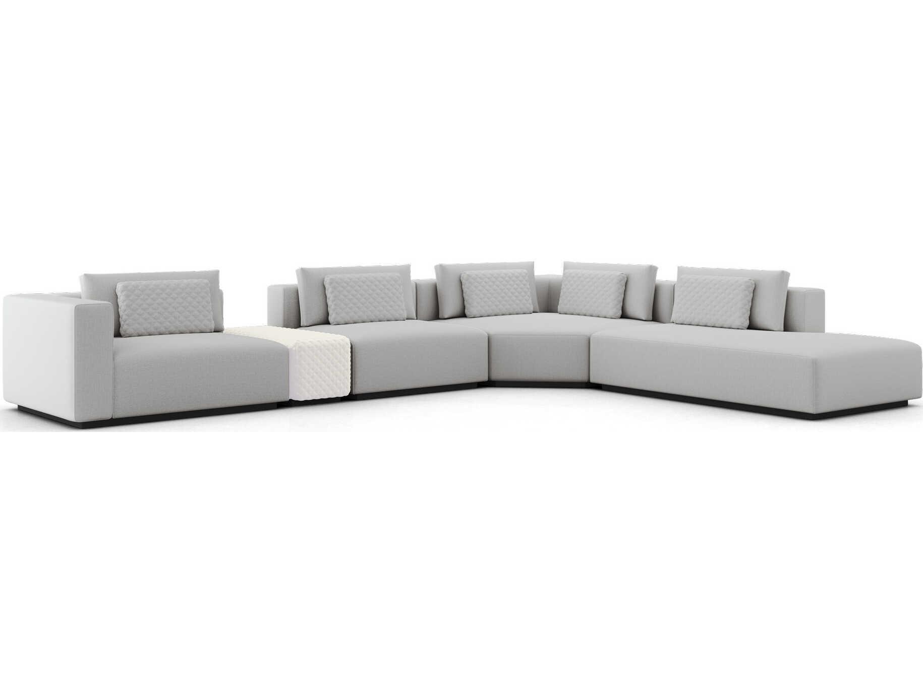 Luxcor Modluxe Siena Modular Sofa Set 30B in Gris Fabric