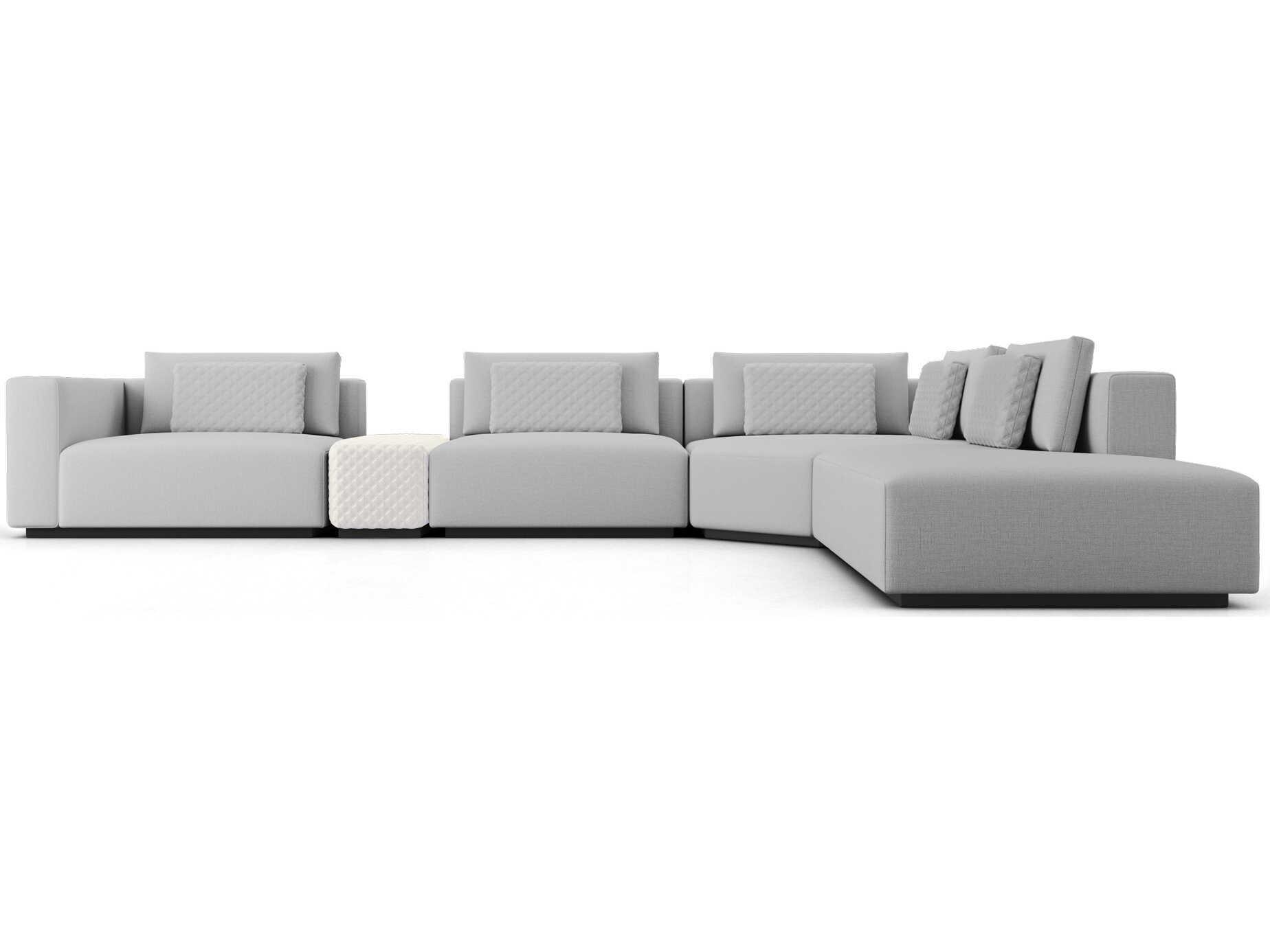 Luxcor Modluxe Siena Modular Sofa Set 30B in Gris Fabric