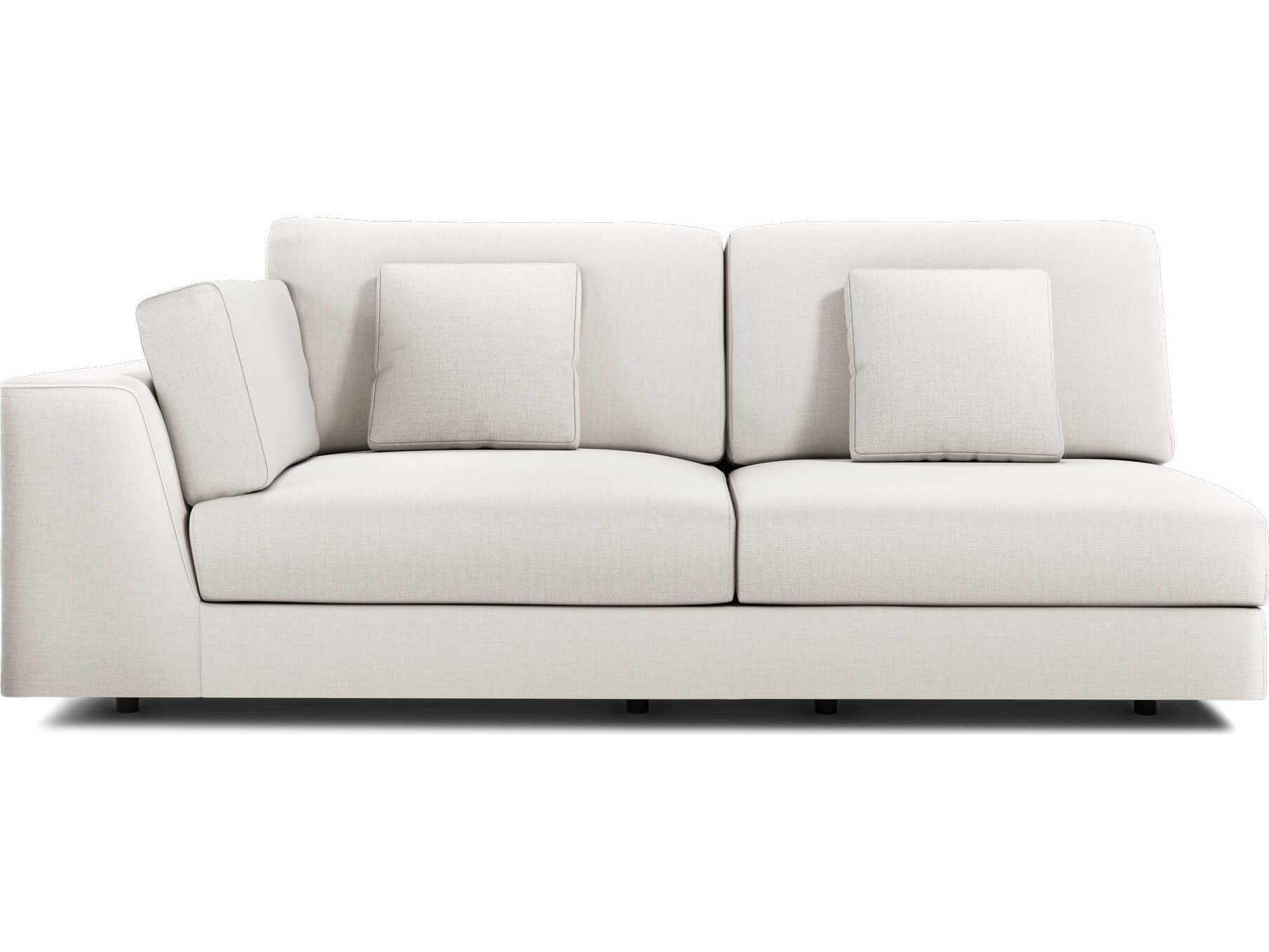 Luxcor Modluxe Vera Modular Left Arm Sofa in Chalk Fabric