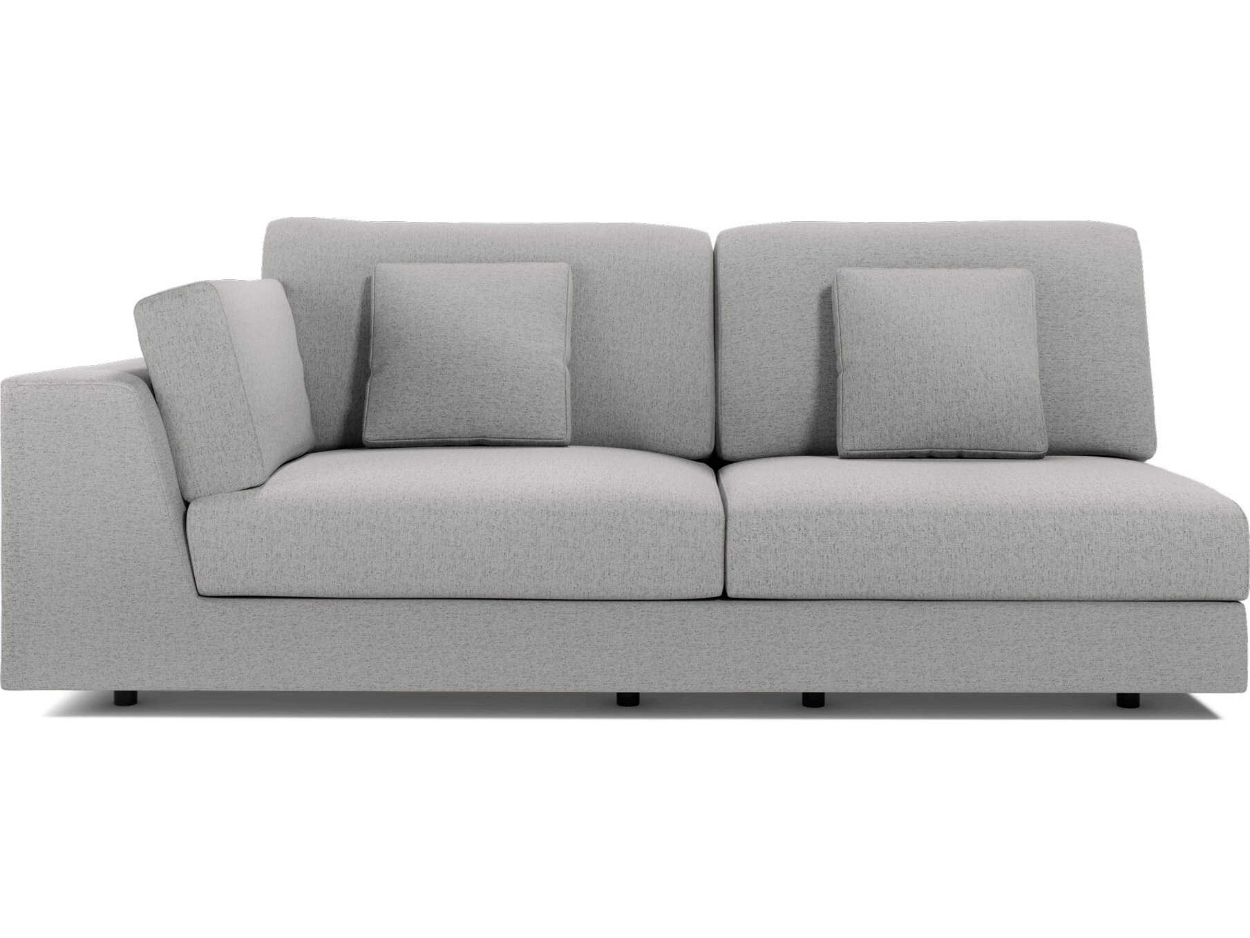 Luxcor Modluxe Vera Modular Left Arm Sofa in Gris Fabric