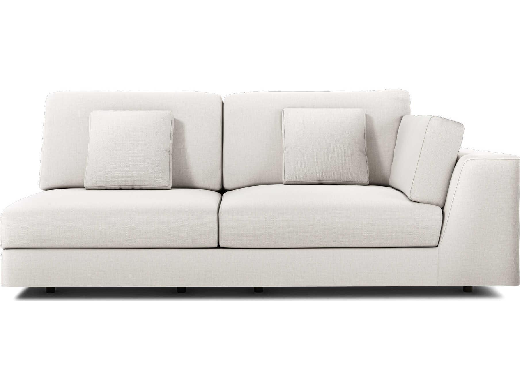 Luxcor Modluxe Vera Modular Right Arm Sofa in Chalk Fabric