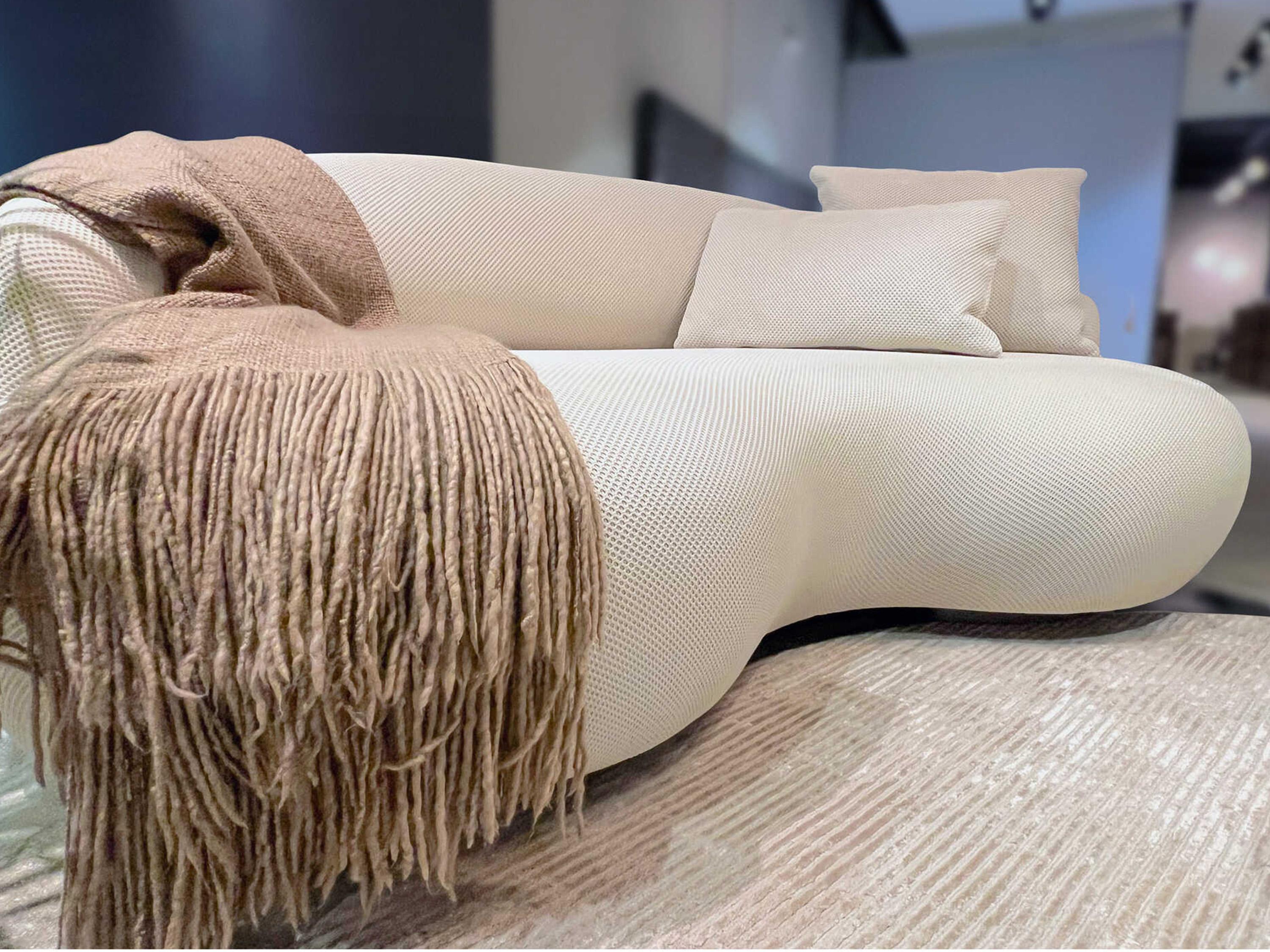 Luxcor Modluxe Curitiba Sofa in Cream Mesh