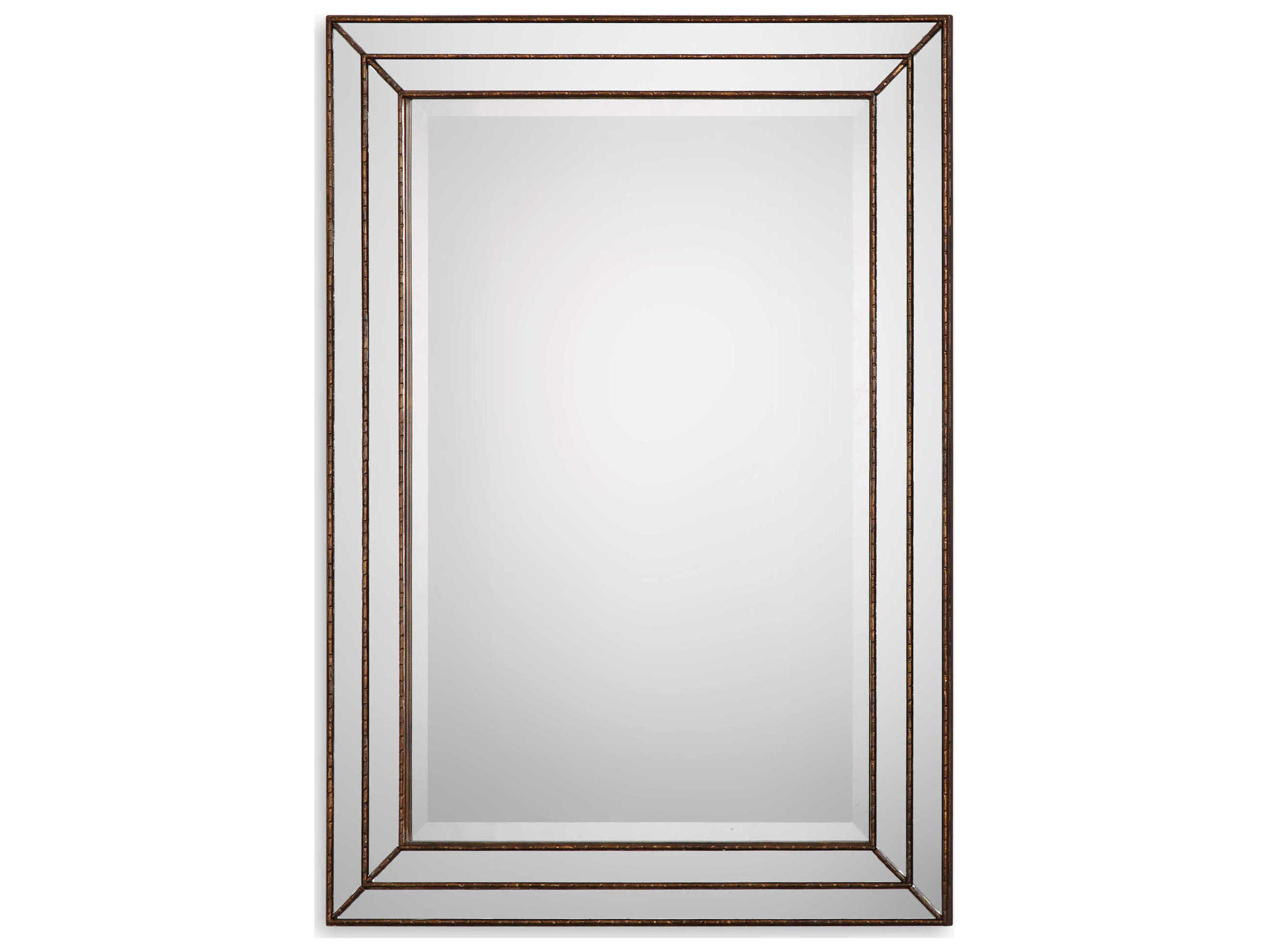 Luxecor Illumination Metallic Bronze Rectangular Wall Mirror