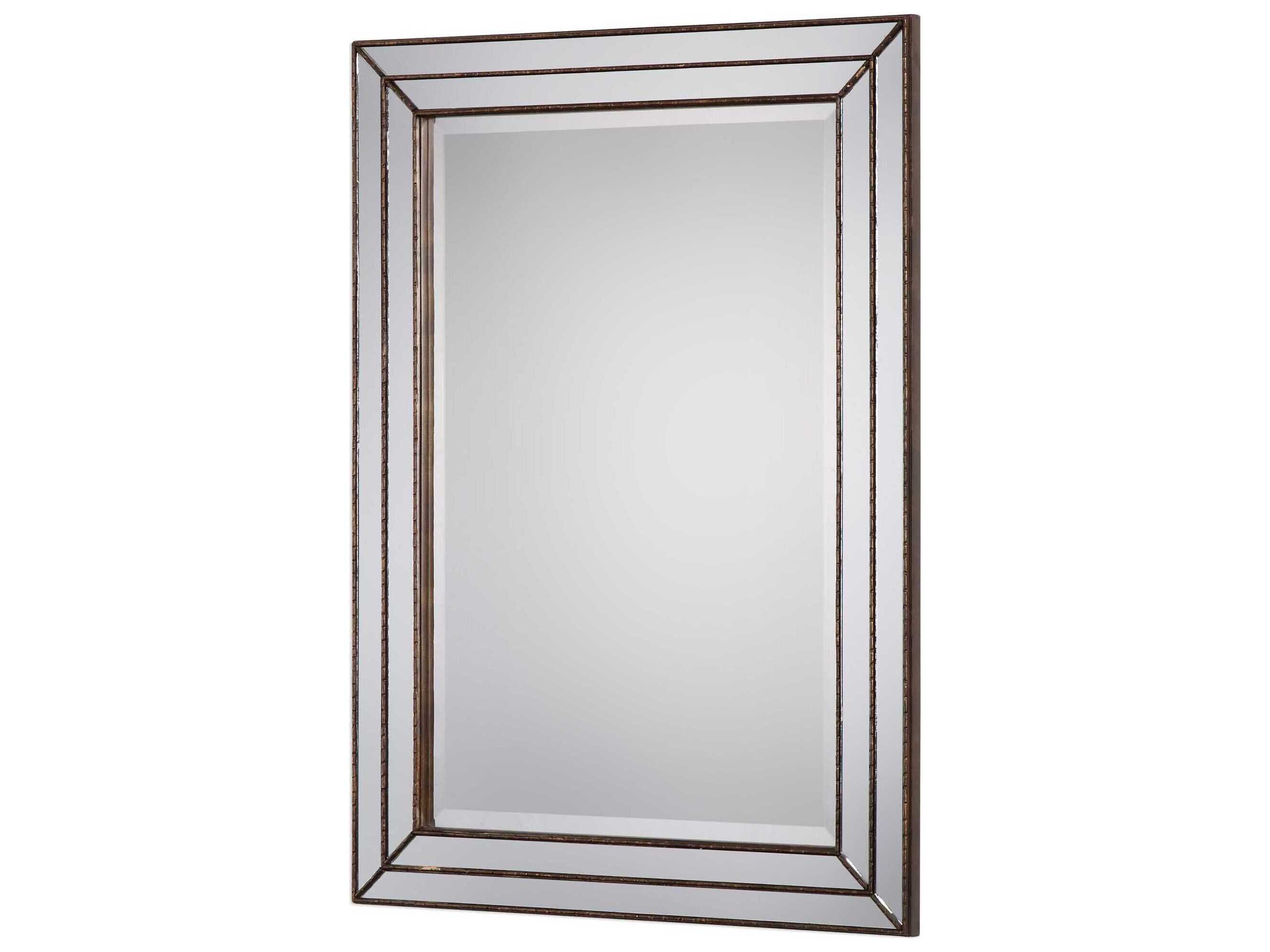 Luxecor Illumination Metallic Bronze Rectangular Wall Mirror