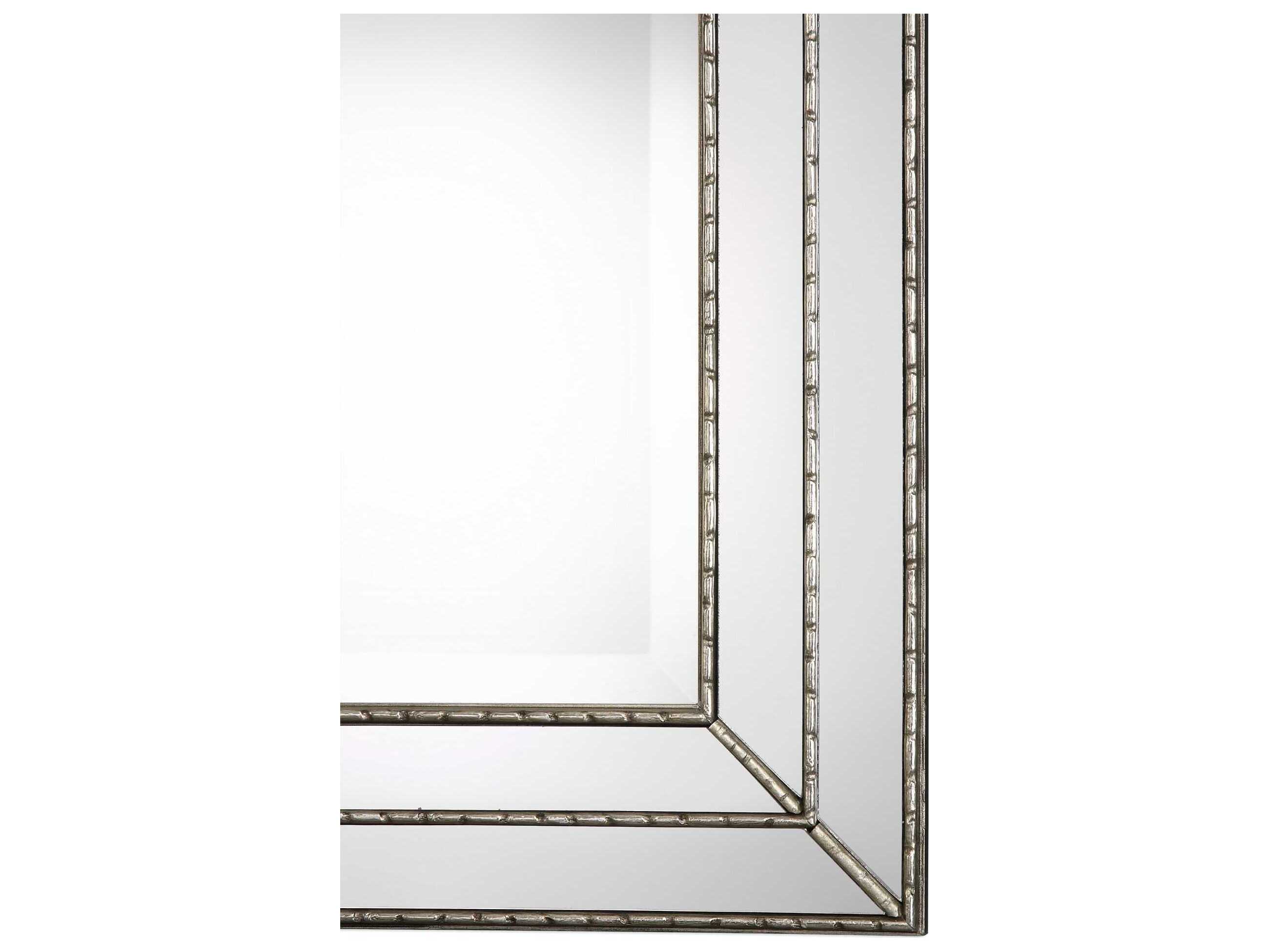 Luxecor Illumination Metallic Silver Rectangular Wall Mirror
