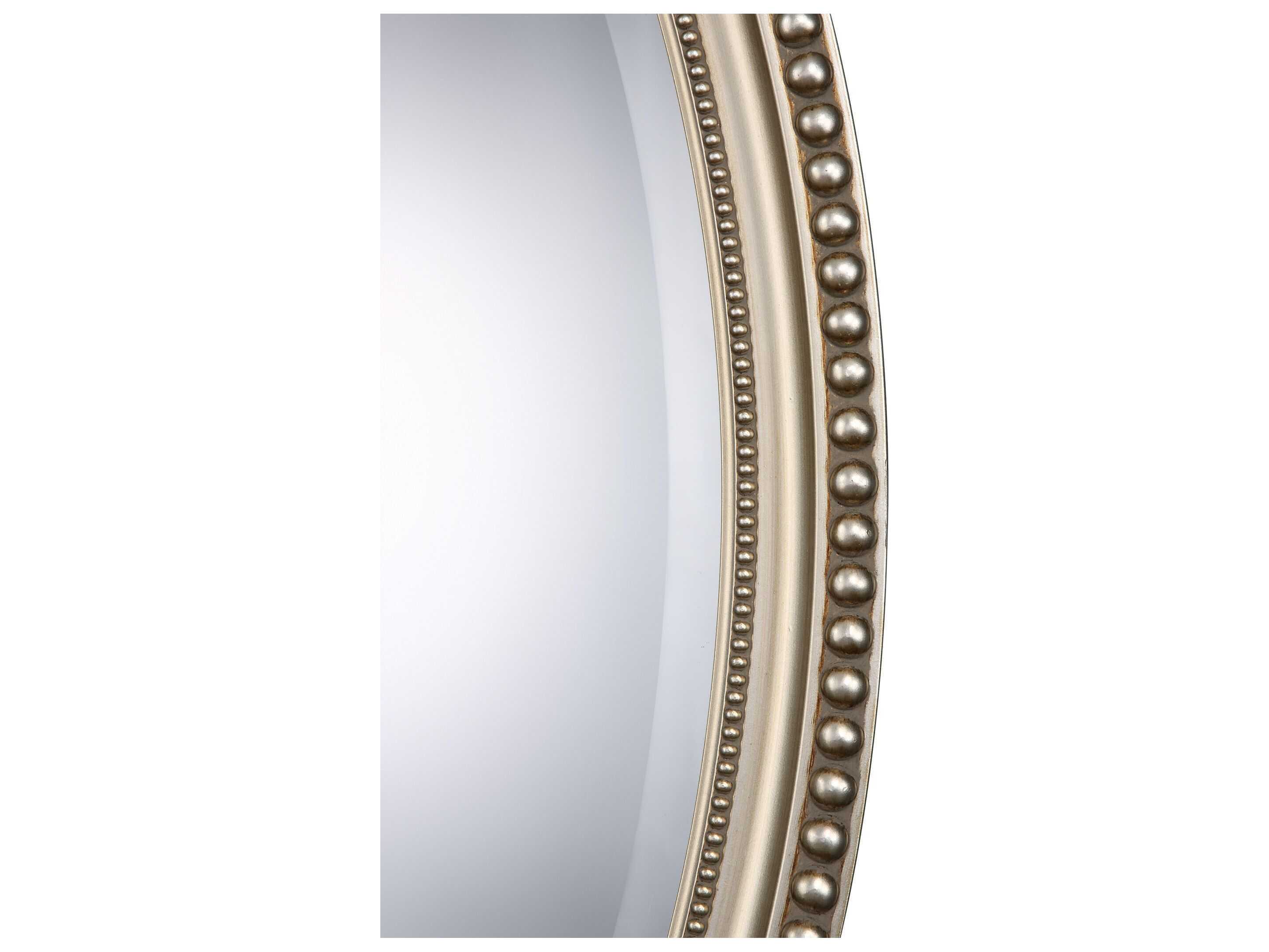 Luxecor Illumination Metallic Silver Oval Wall Mirror
