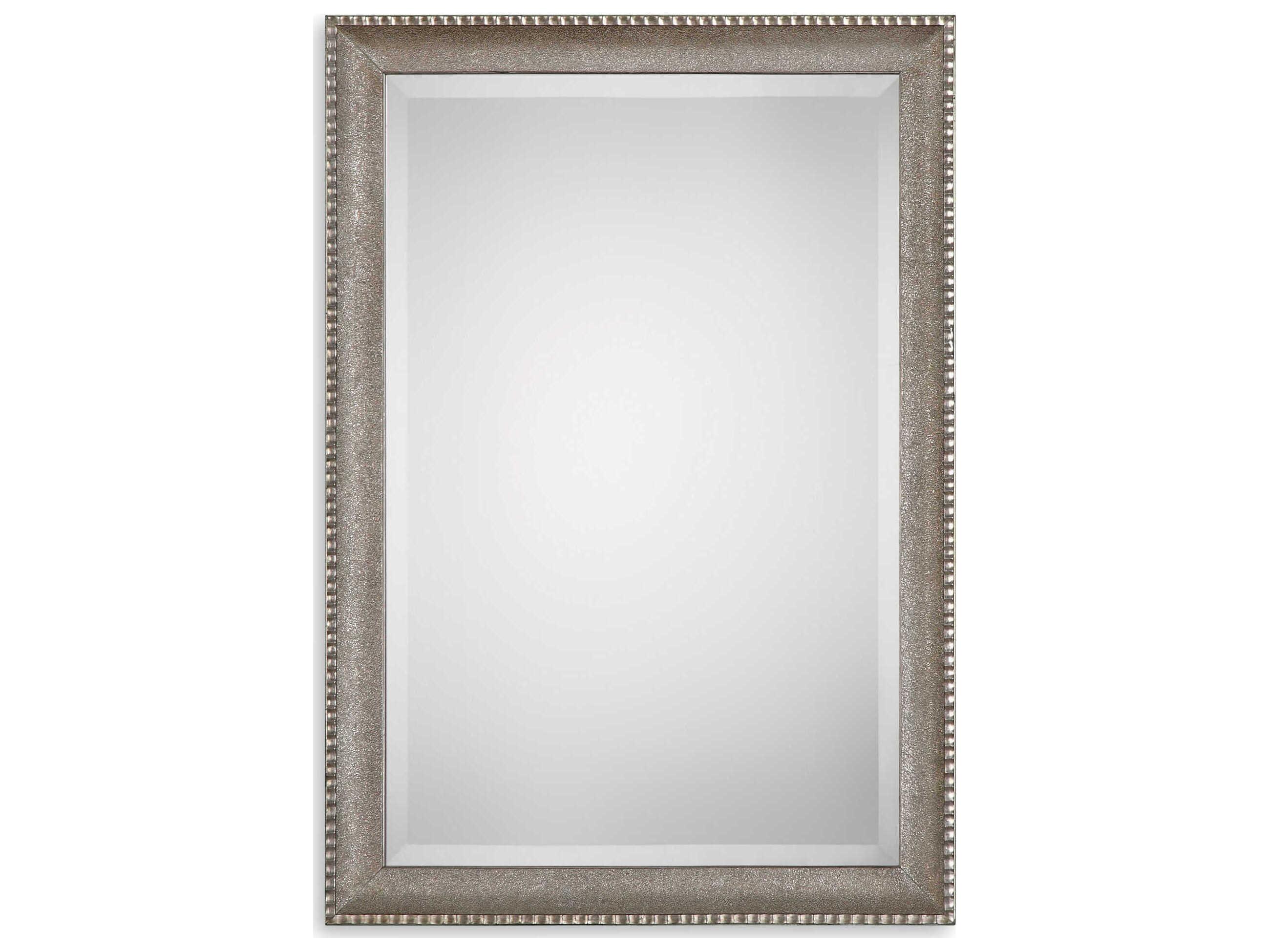 Luxecor Illumination Metallic Silver Rectangular Wall Mirror