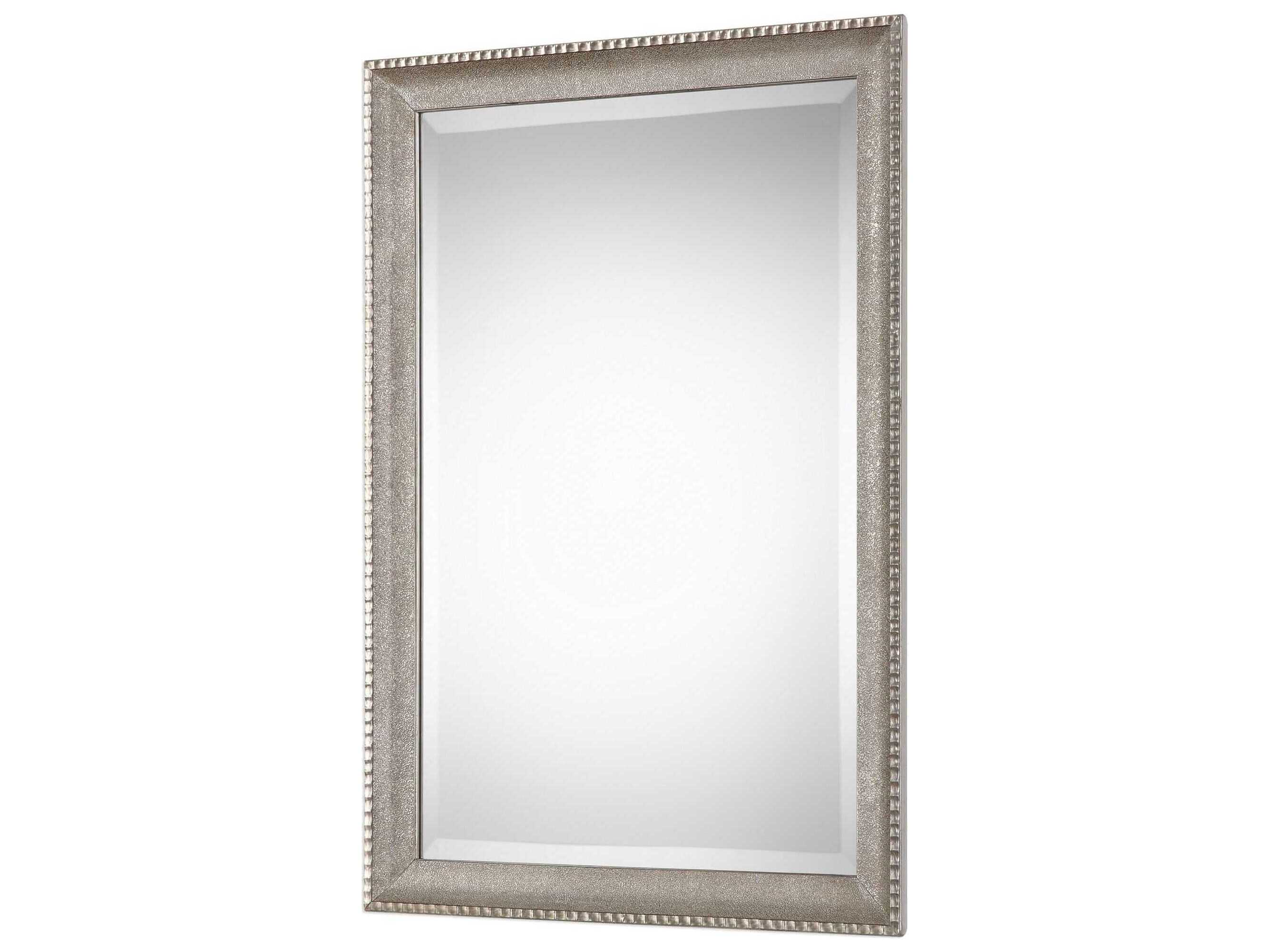 Luxecor Illumination Metallic Silver Rectangular Wall Mirror