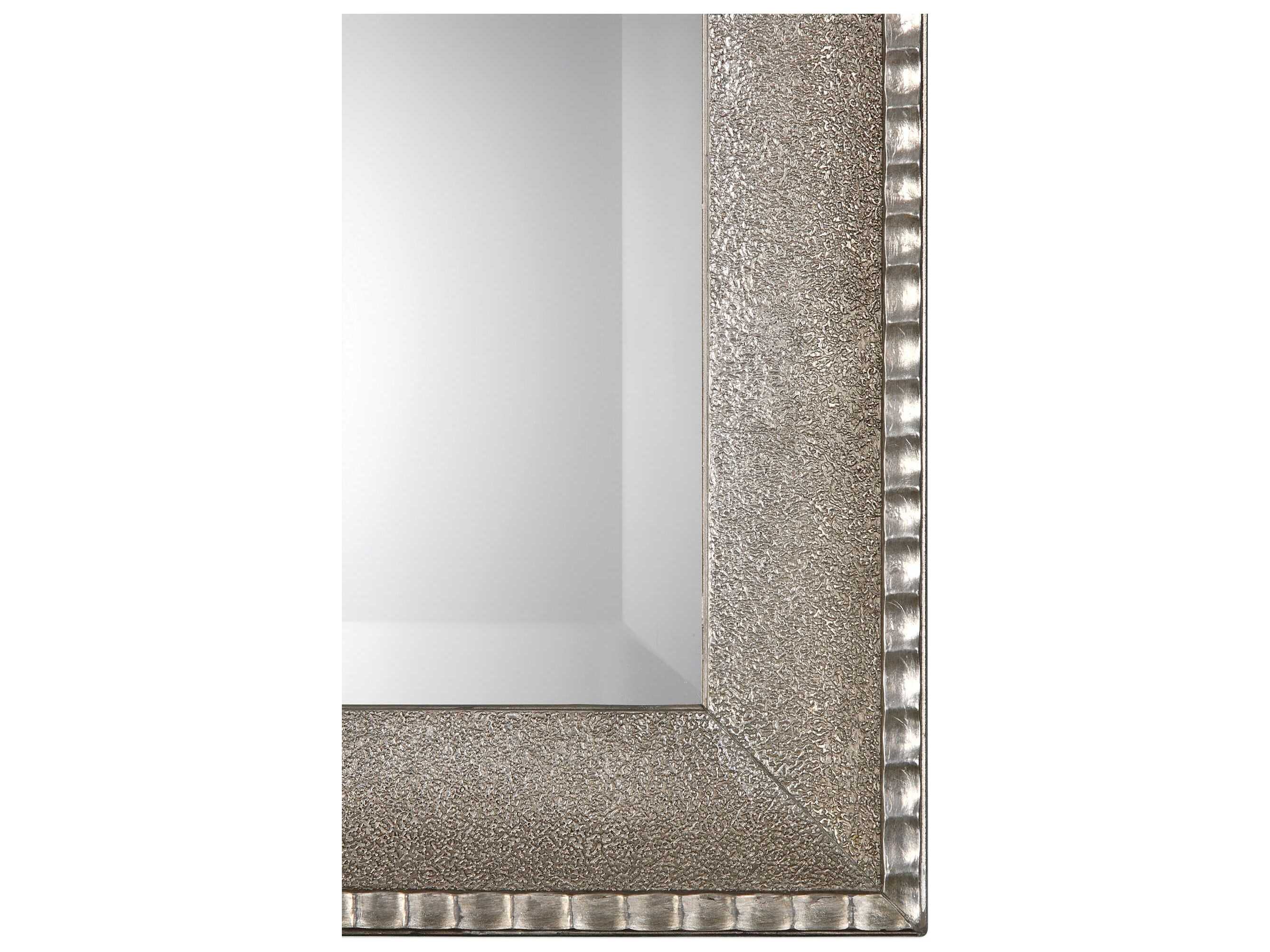Luxecor Illumination Metallic Silver Rectangular Wall Mirror