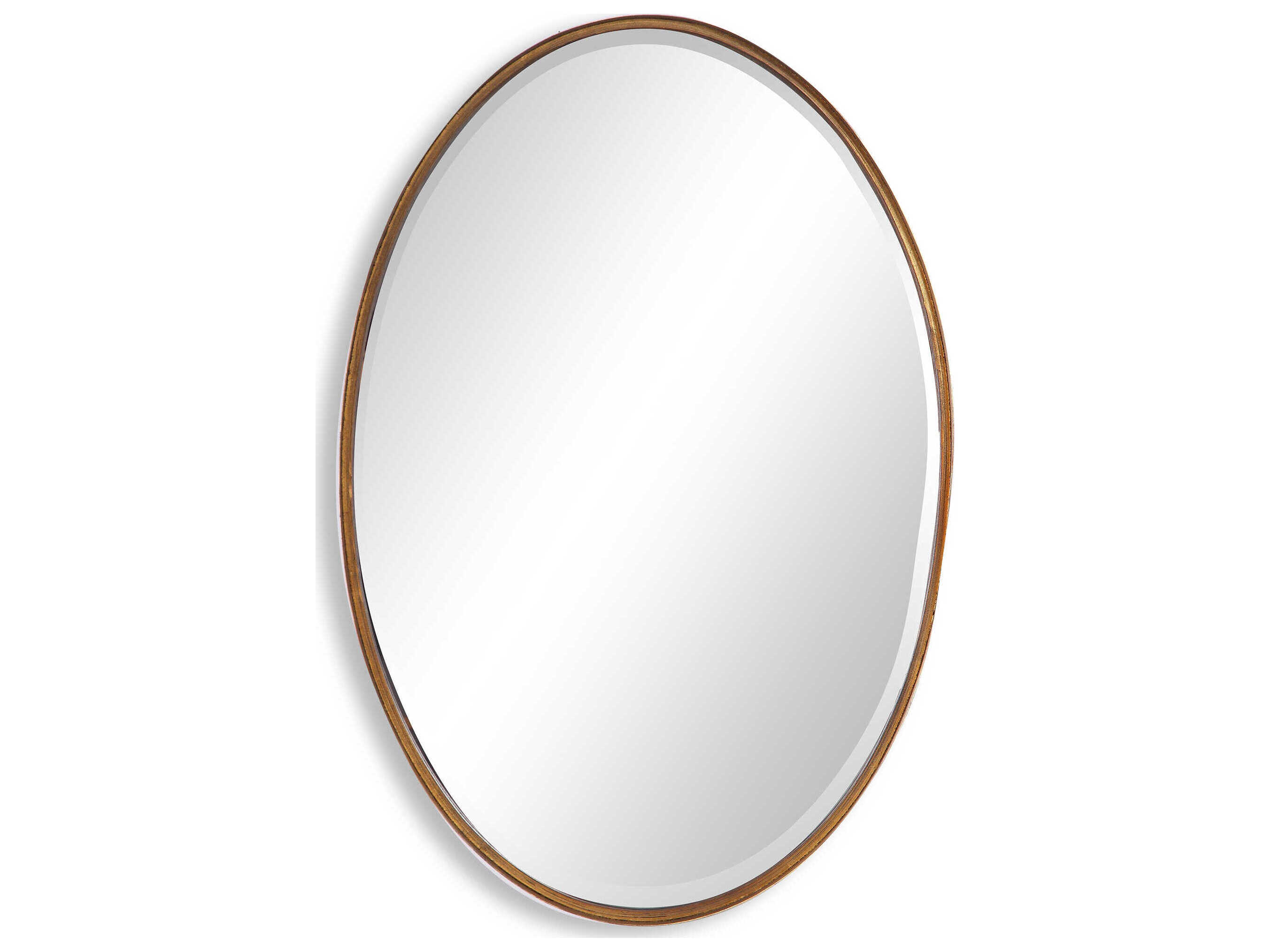 Luxecor Illumination Gold Leaf Oval Wall Mirror