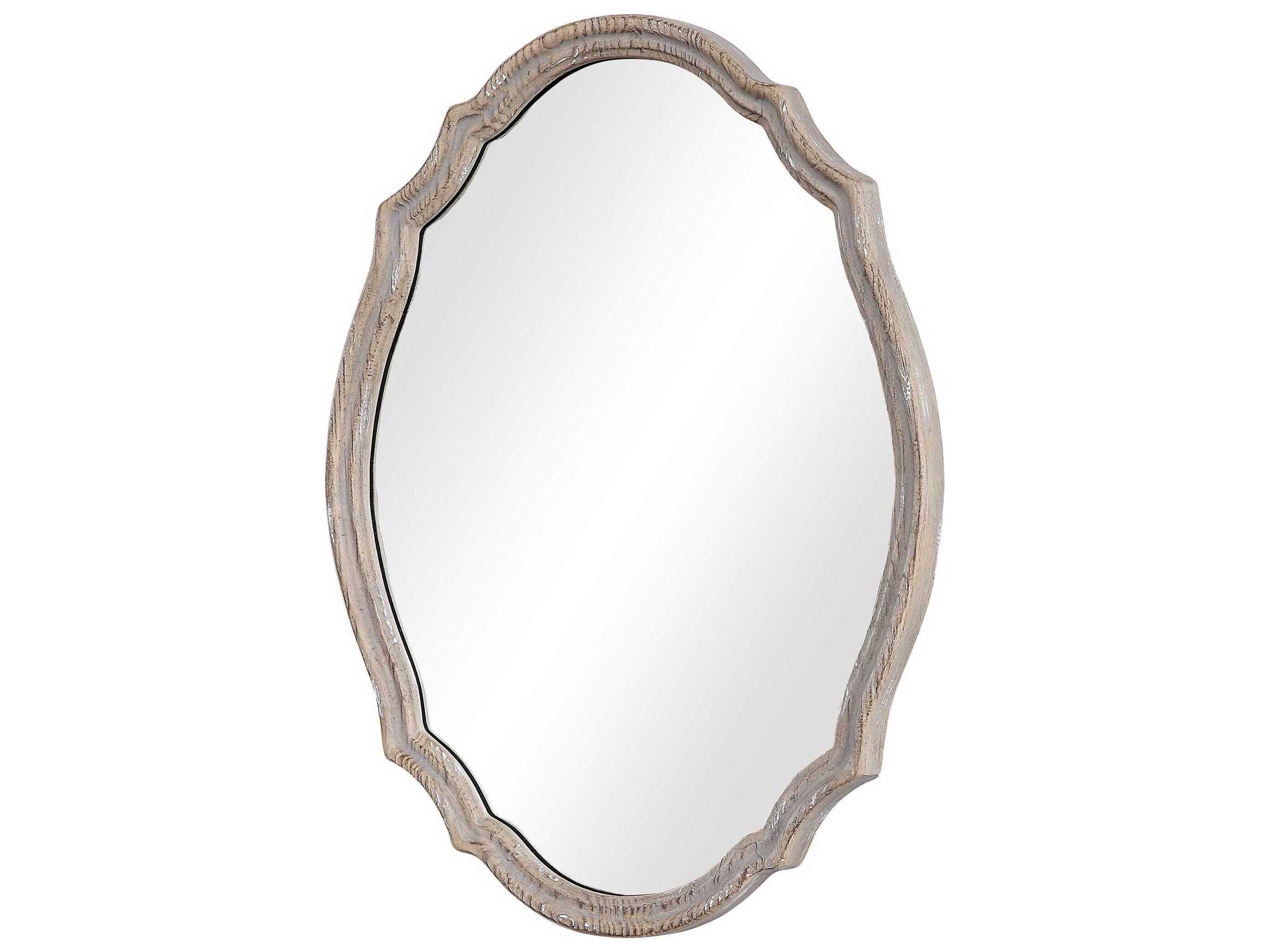 Luxecor Illumination Light Ivory Oval Wall Mirror