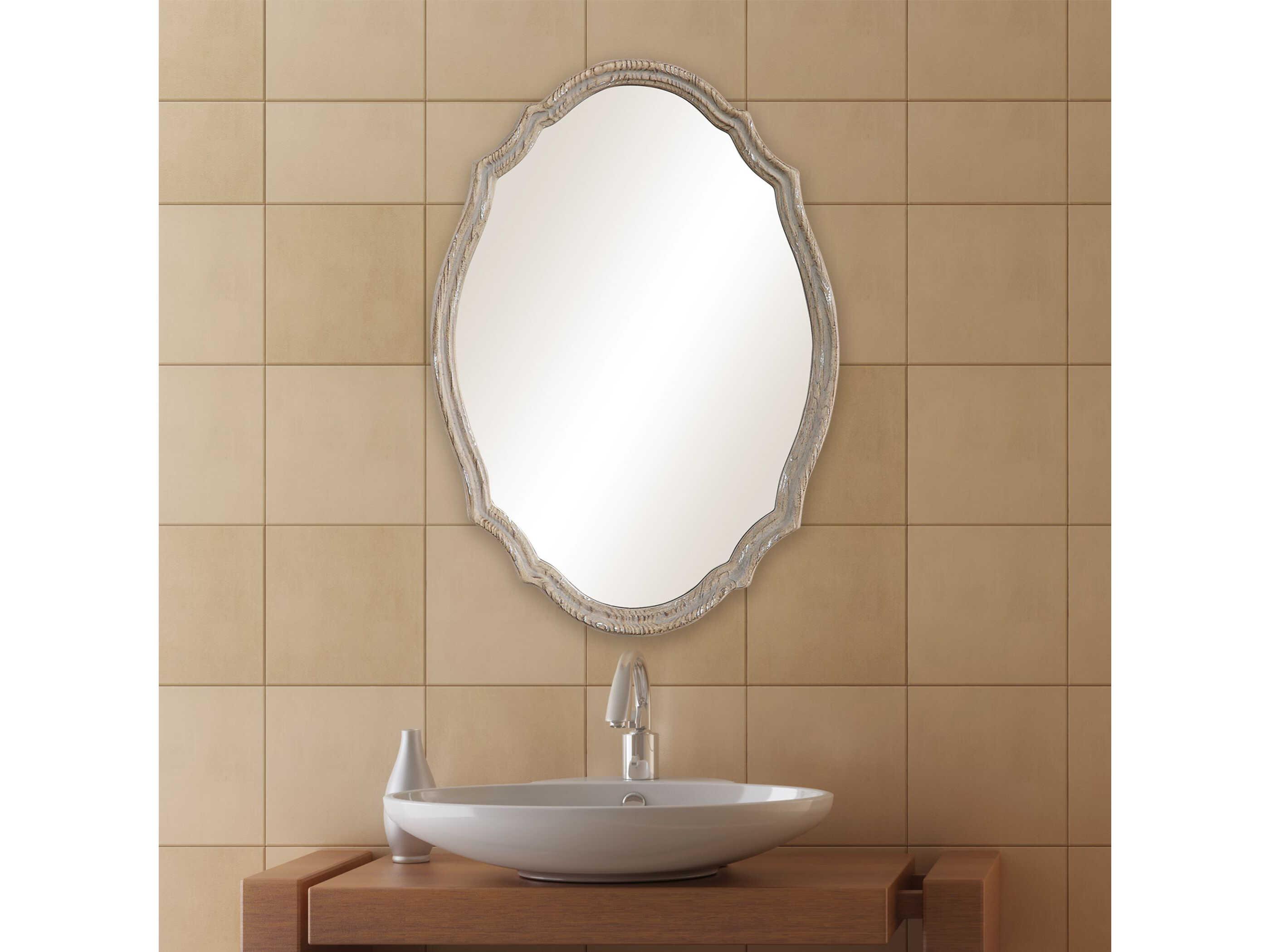 Luxecor Illumination Light Ivory Oval Wall Mirror