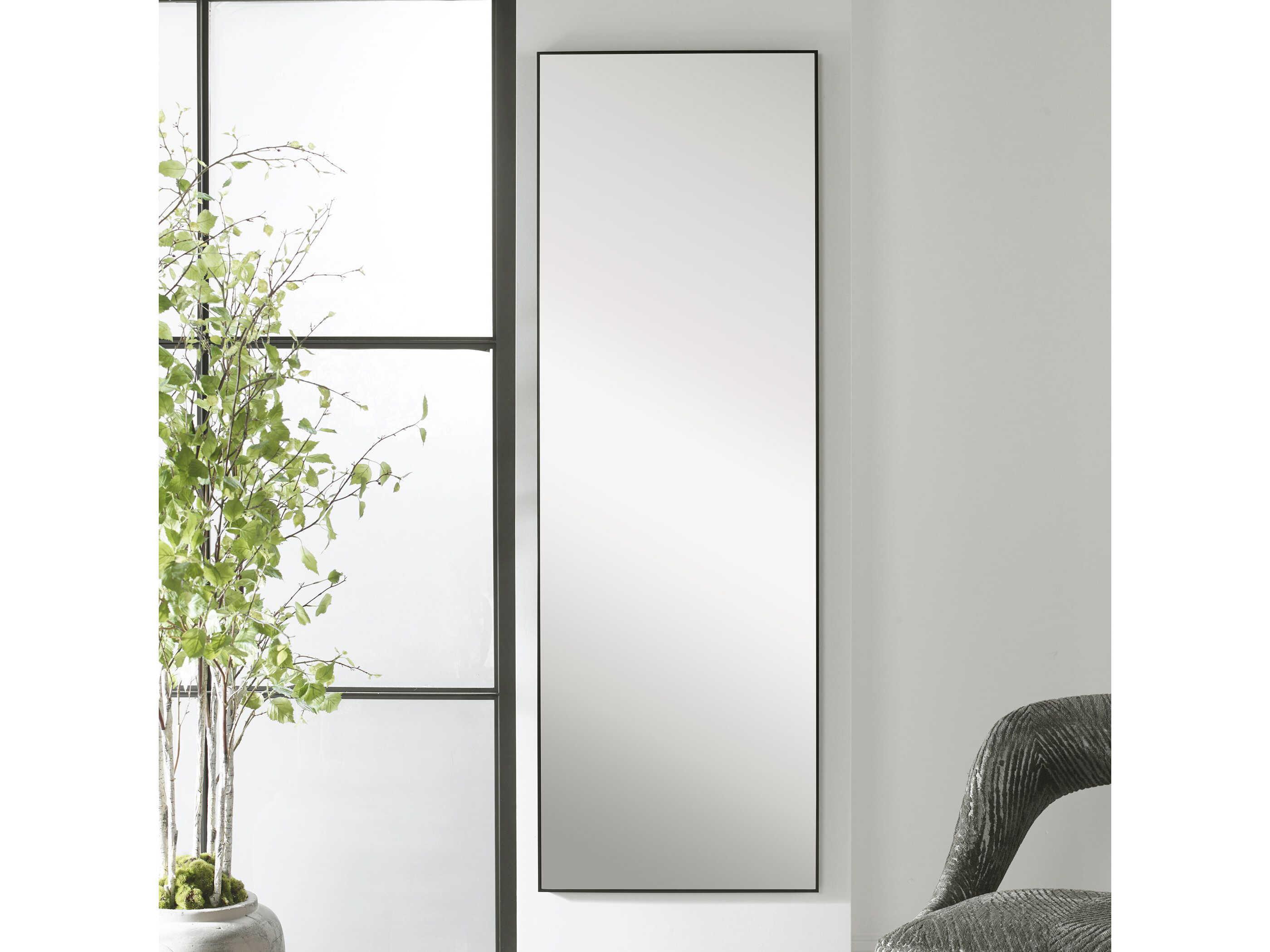 Luxecor Illumination Black Rectangular Wall Mirror