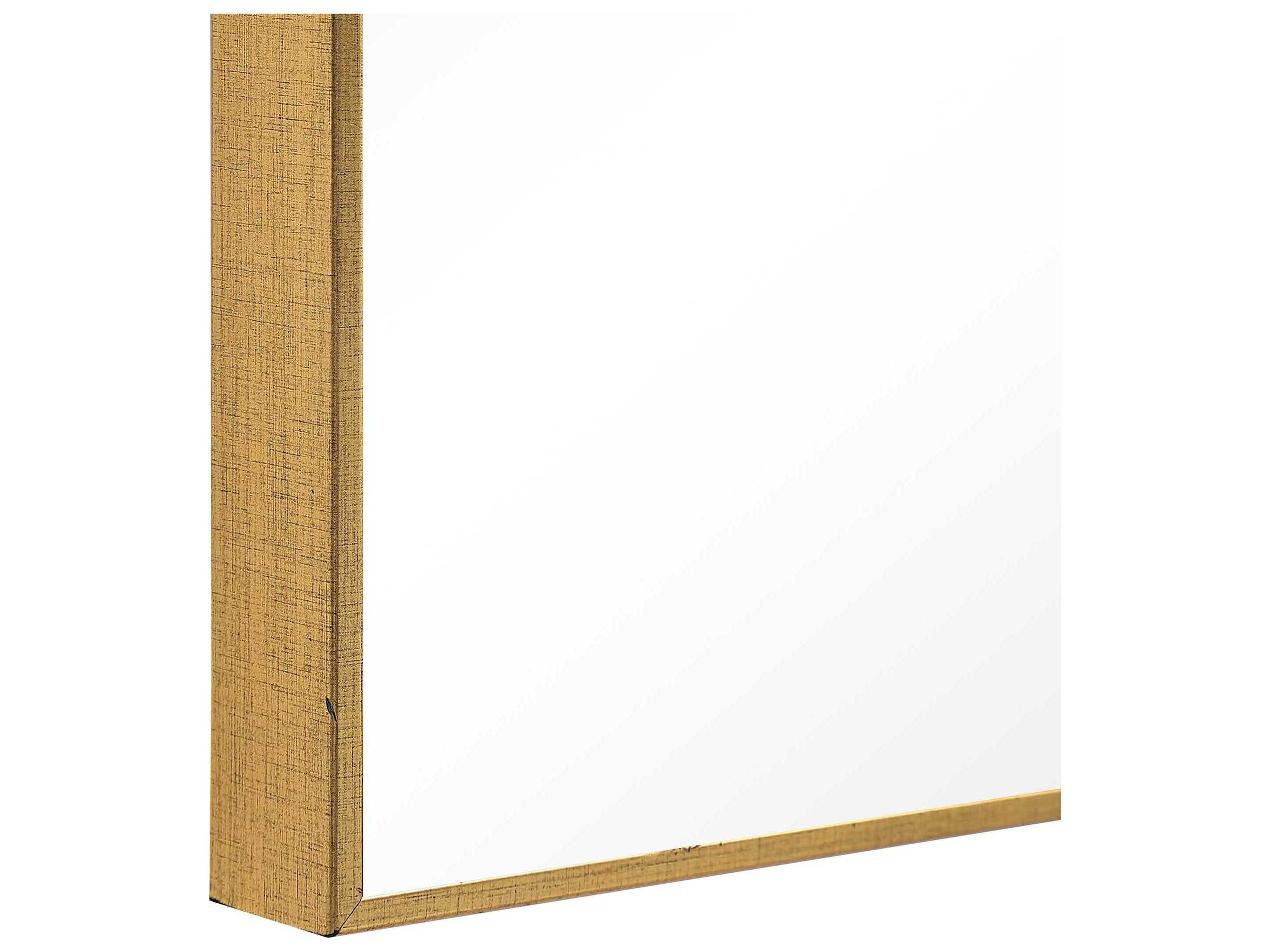 Luxecor Illumination Gold Rectangular Wall Mirror